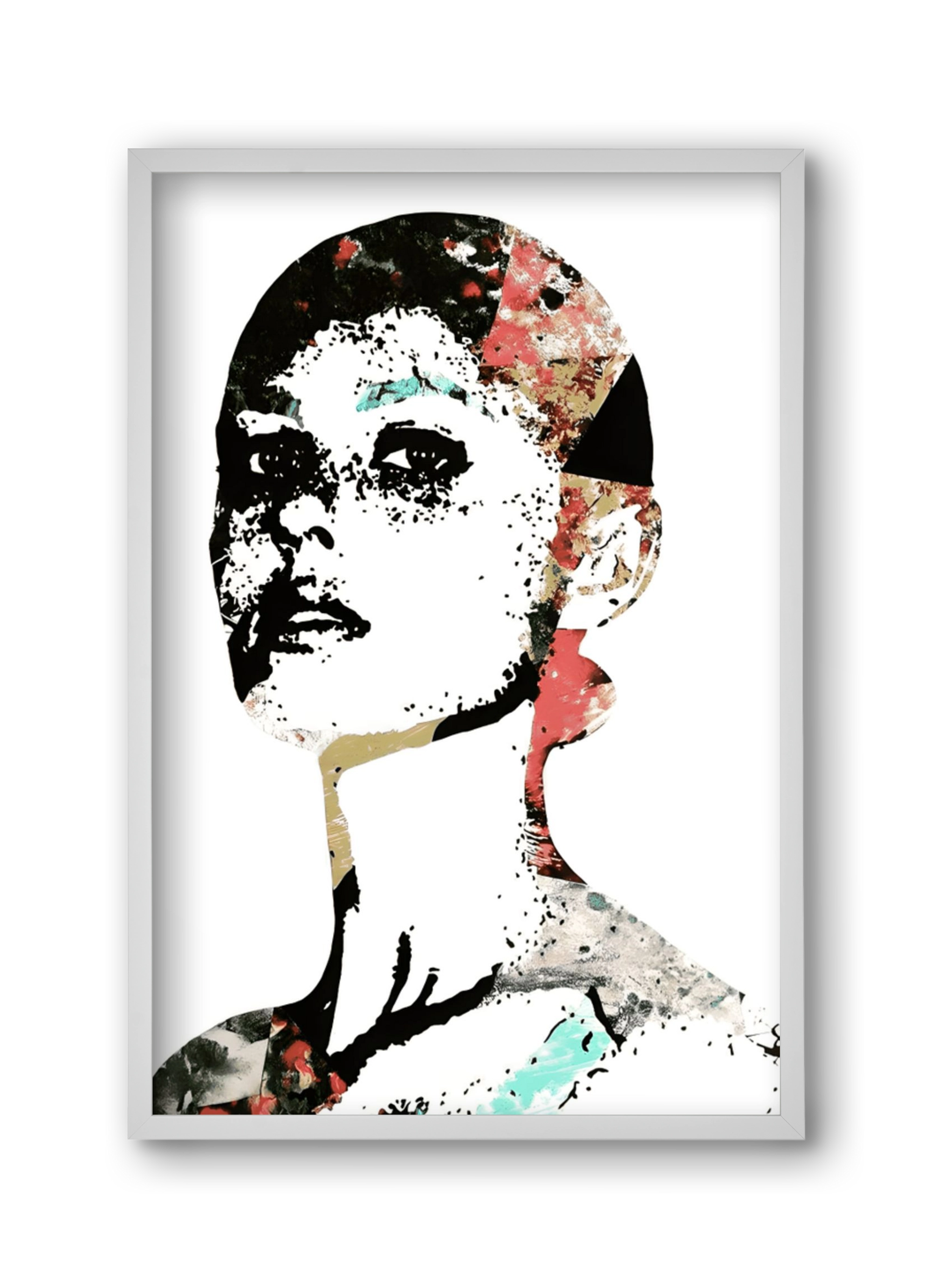 Girl Power, 30x45 cm (30x45 cm), Fehér keret