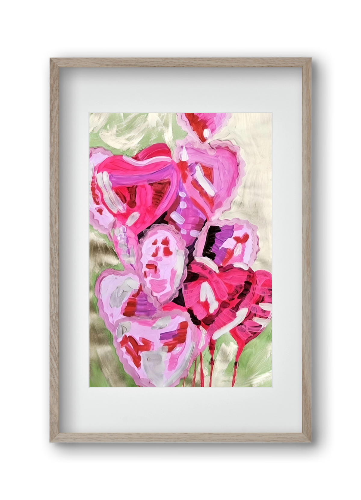 Valentine, 30x45 cm (20x30 cm), Tölgy keret, paszpartuval