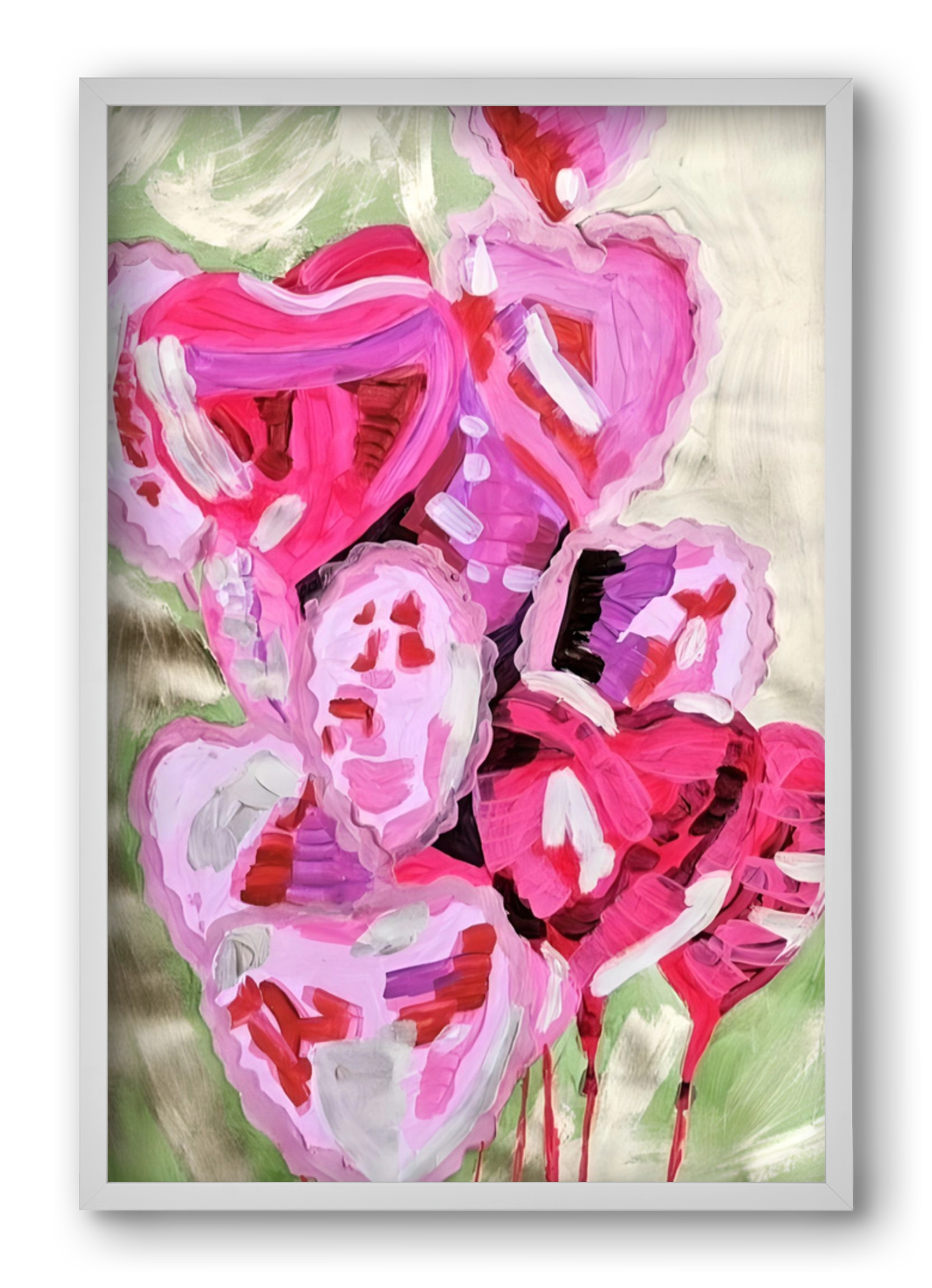 Valentine, 40x60 cm (40x60 cm), Fehér keret