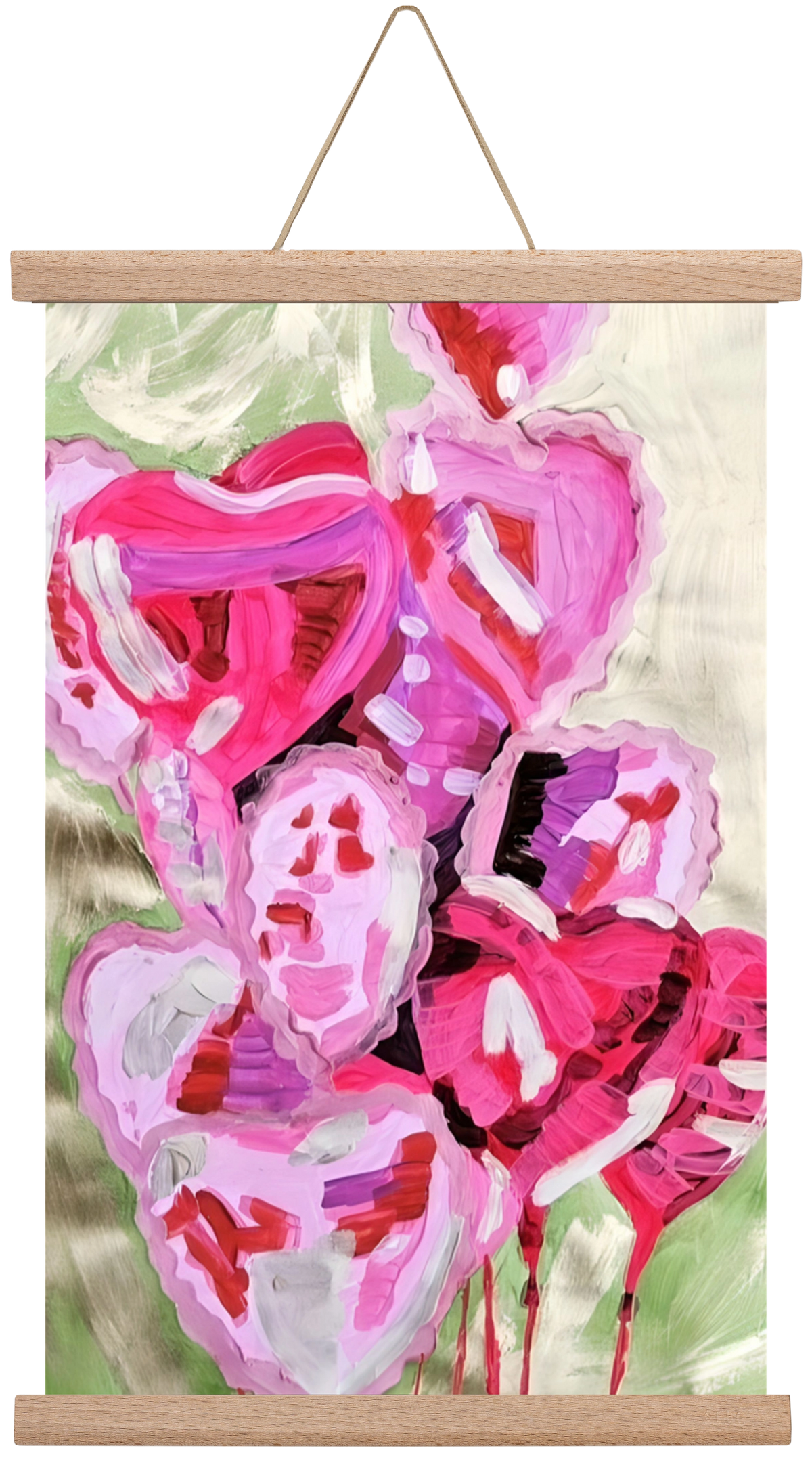 Valentine, 30x45 cm (30x45 cm), Tölgy akasztó