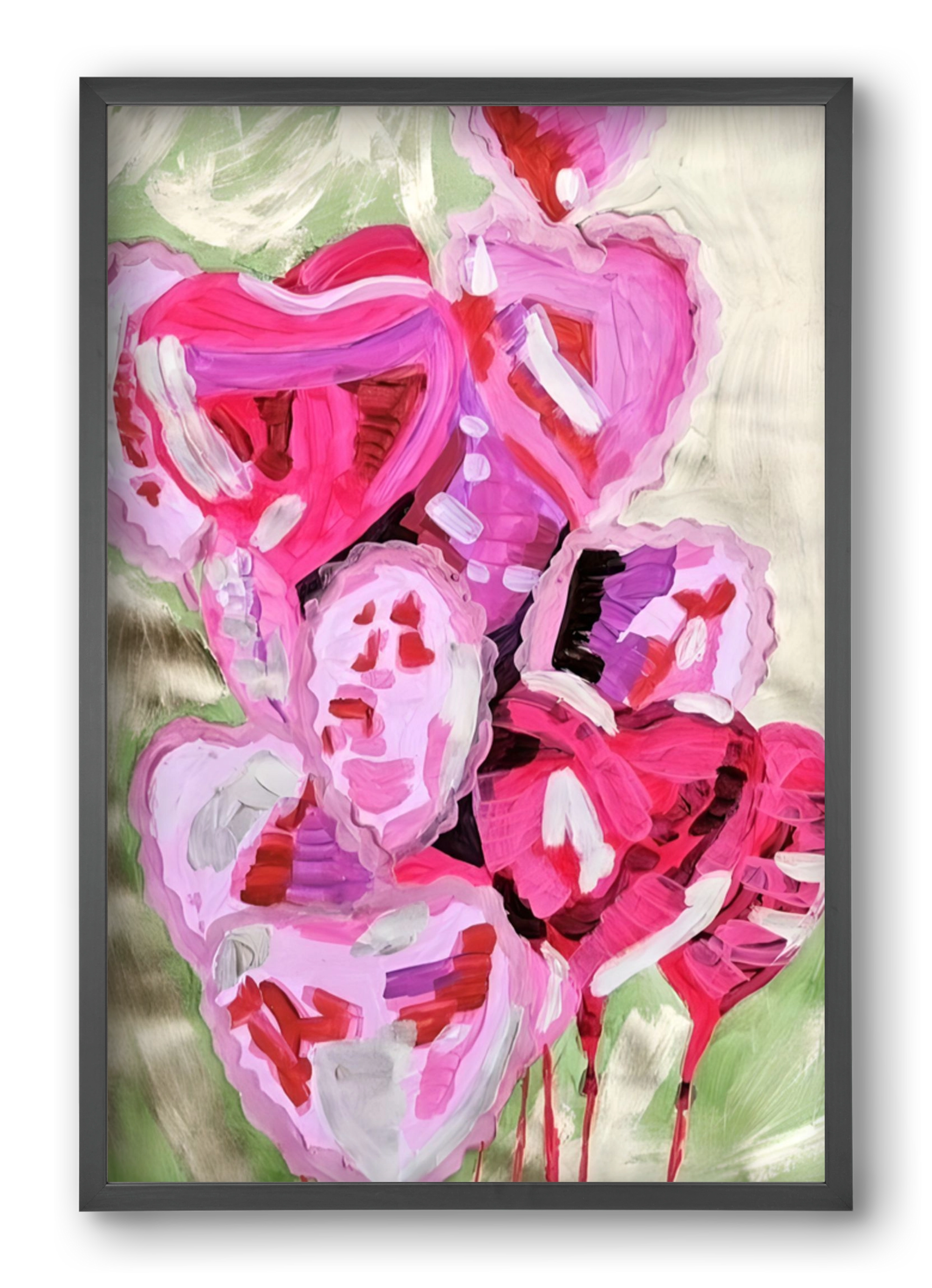 Valentine, 40x60 cm (40x60 cm), Fekete keret
