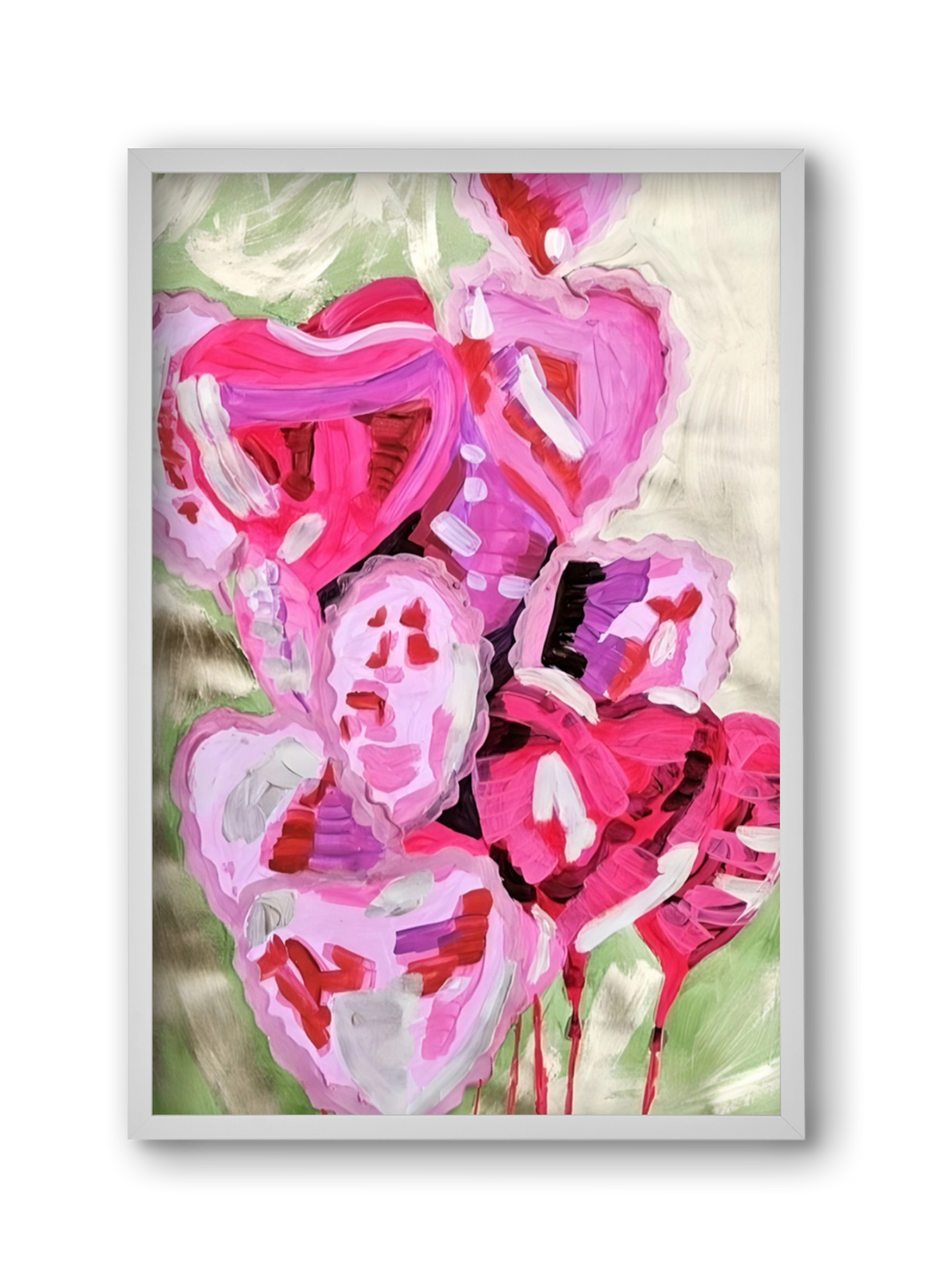 Valentine, 30x45 cm (30x45 cm), Fehér keret