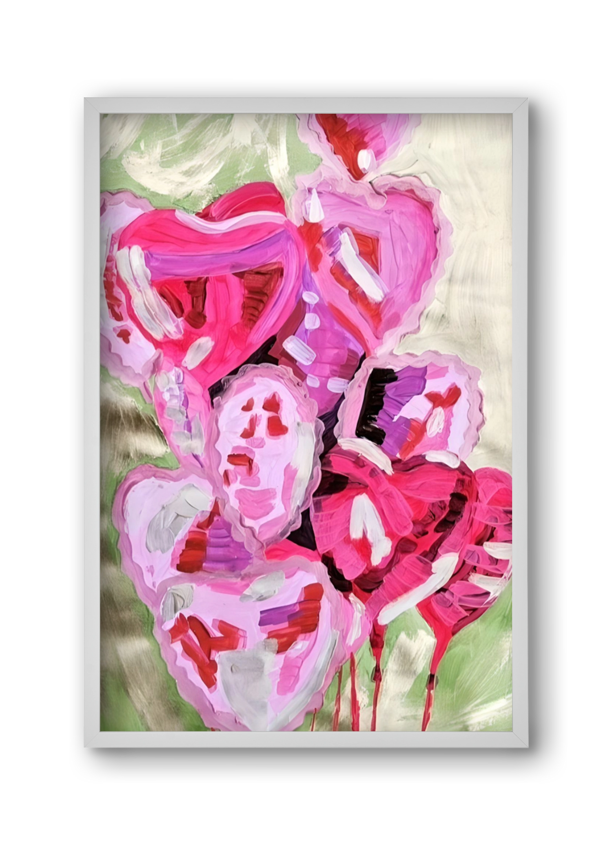 Valentine, 30x45 cm (30x45 cm), Fehér keret