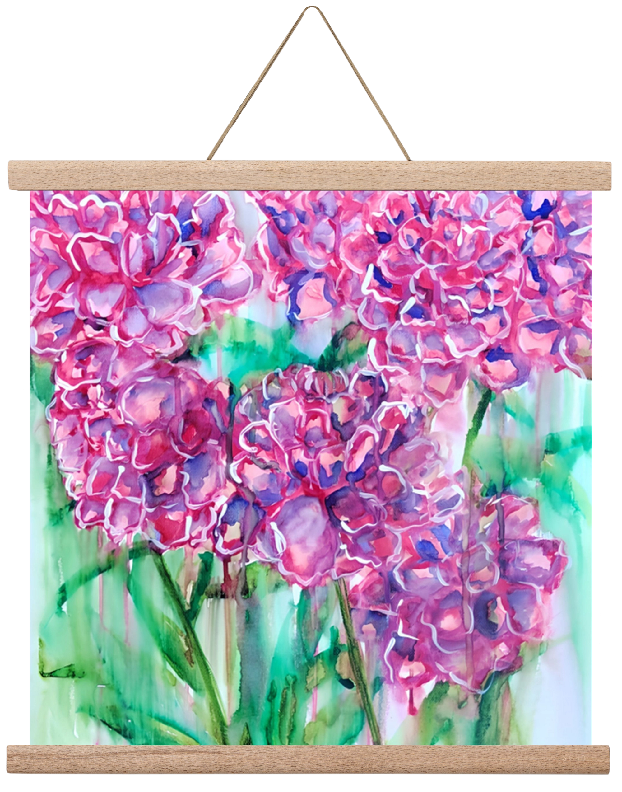 Flower Bloosom, 40x40 cm (40x40 cm), Tölgy akasztó