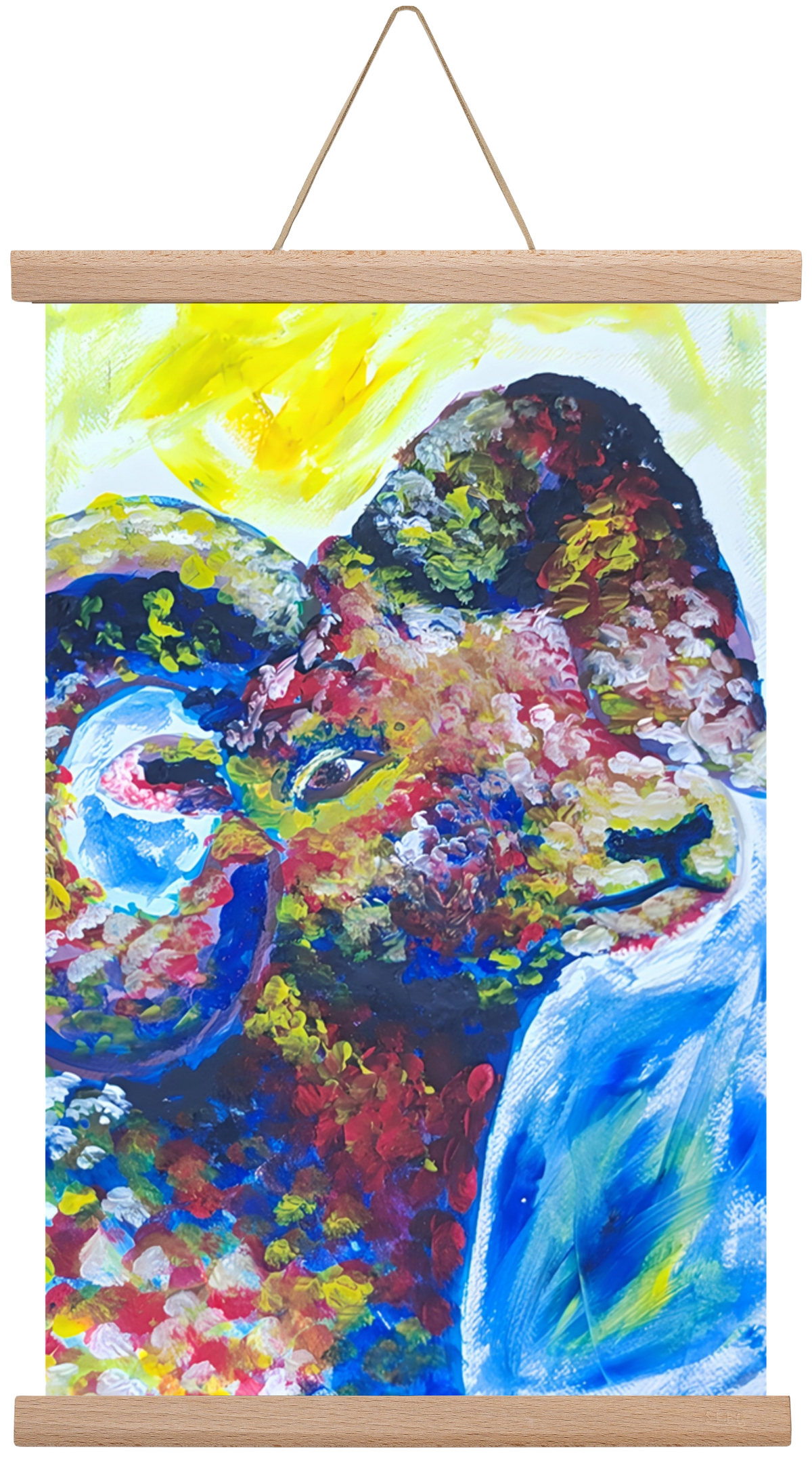 The Goat, 30x45 cm (30x45 cm), Tölgy akasztó
