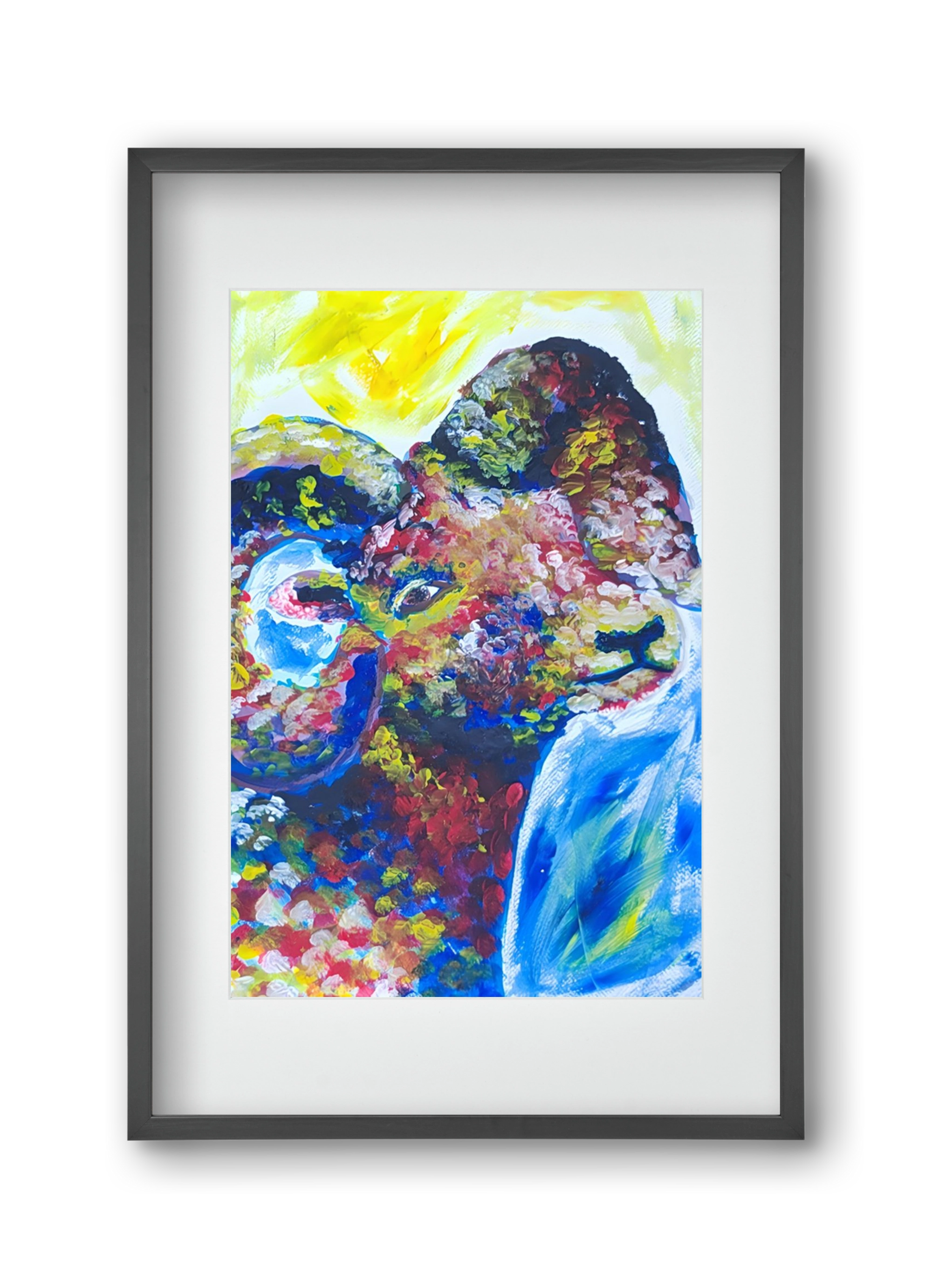 The Goat, 30x45 cm (20x30 cm), Fekete keret, paszpartuval