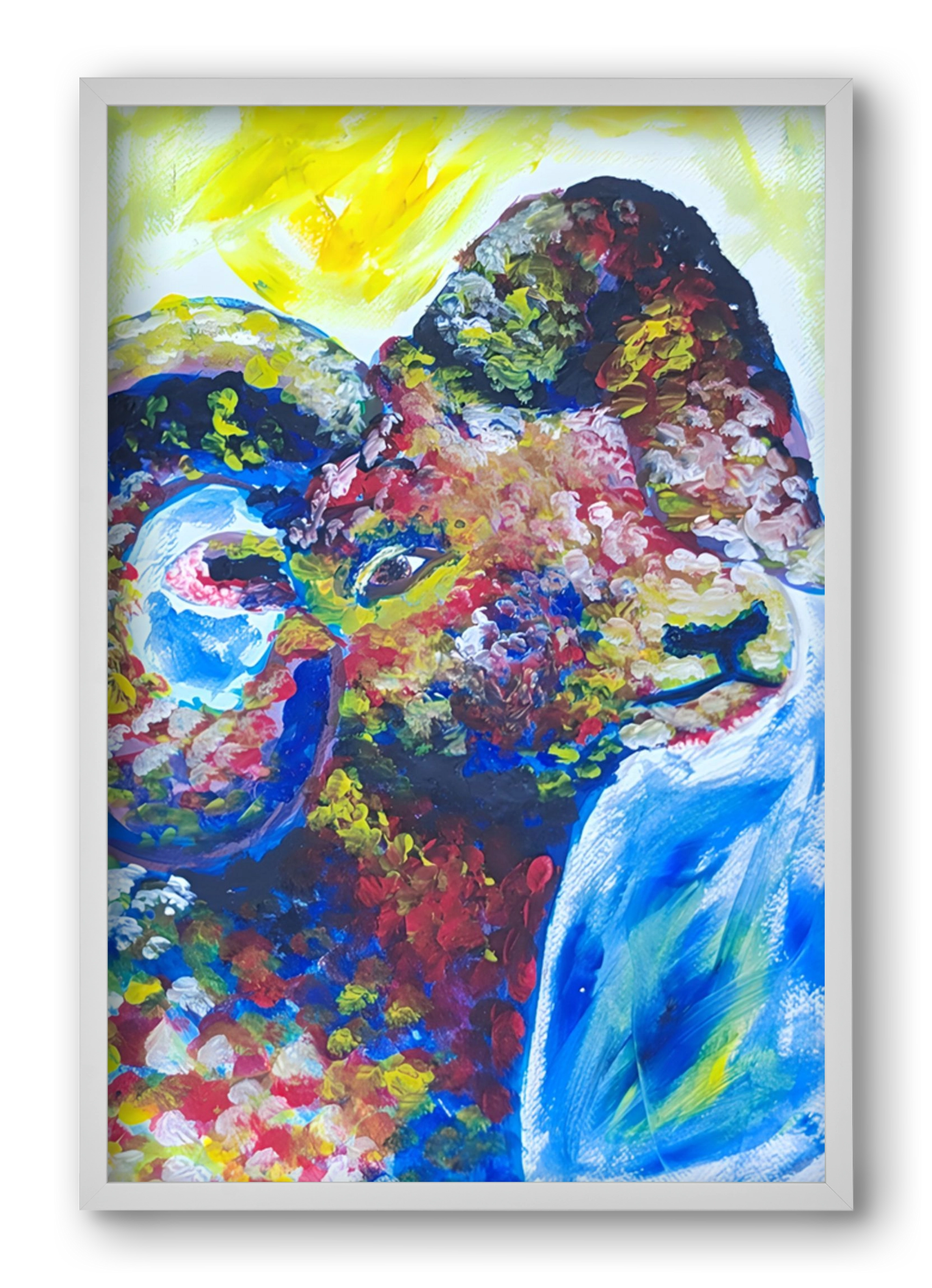 The Goat, 40x60 cm (40x60 cm), Fehér keret