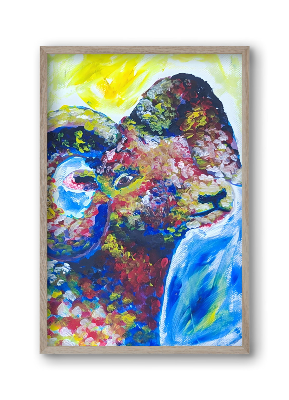 The Goat, 30x45 cm (30x45 cm), Tölgy keret
