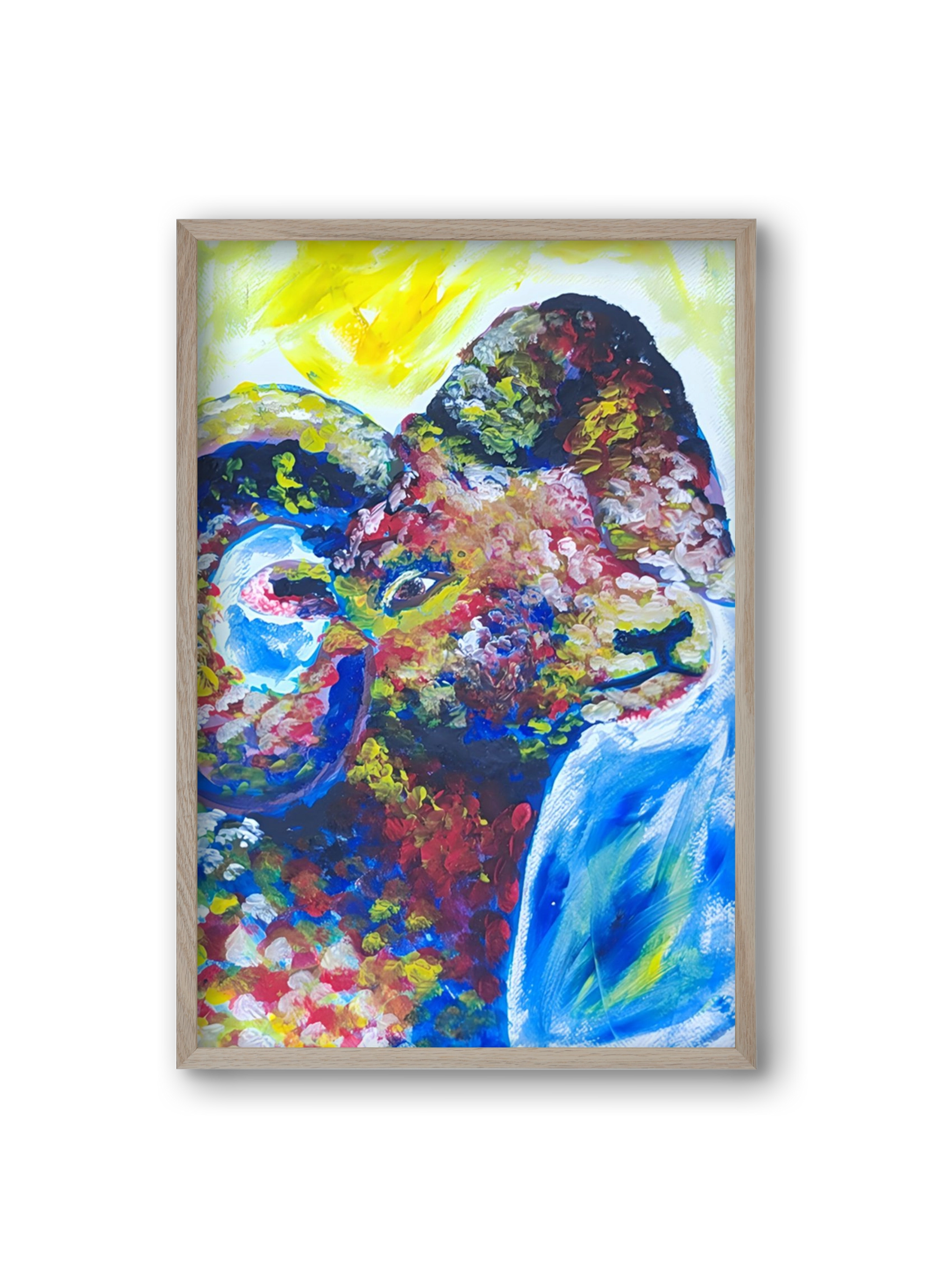 The Goat, 20x30 cm (20x30 cm), Tölgy keret