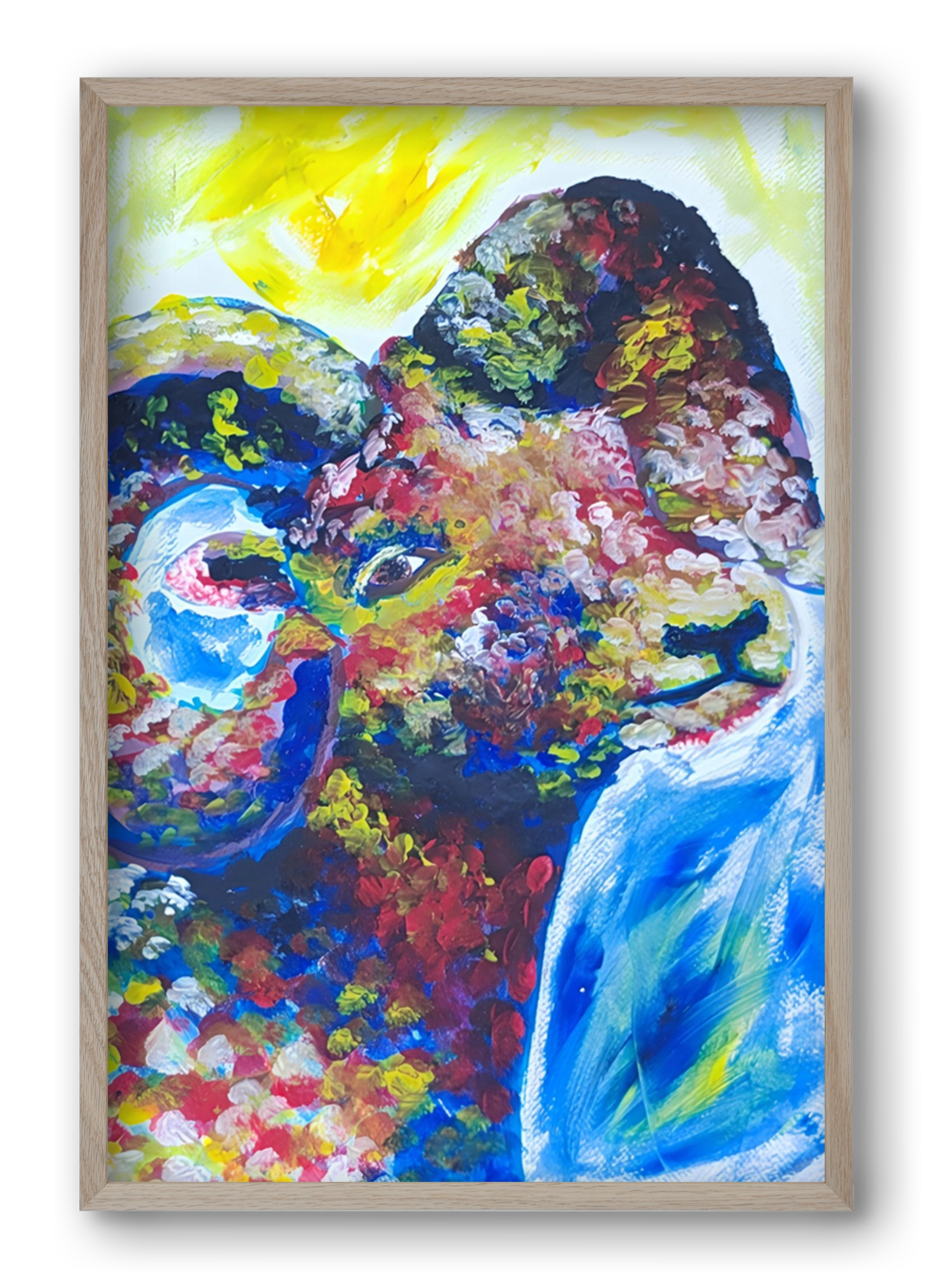 The Goat, 40x60 cm (40x60 cm), Tölgy keret