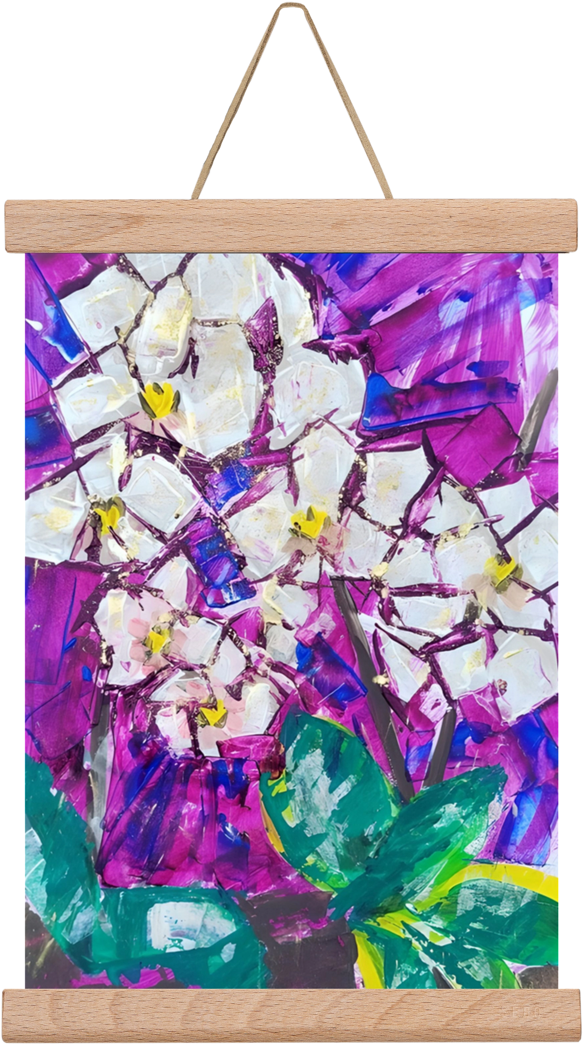 Orchidea, 20x30 cm (20x30 cm), Tölgy akasztó