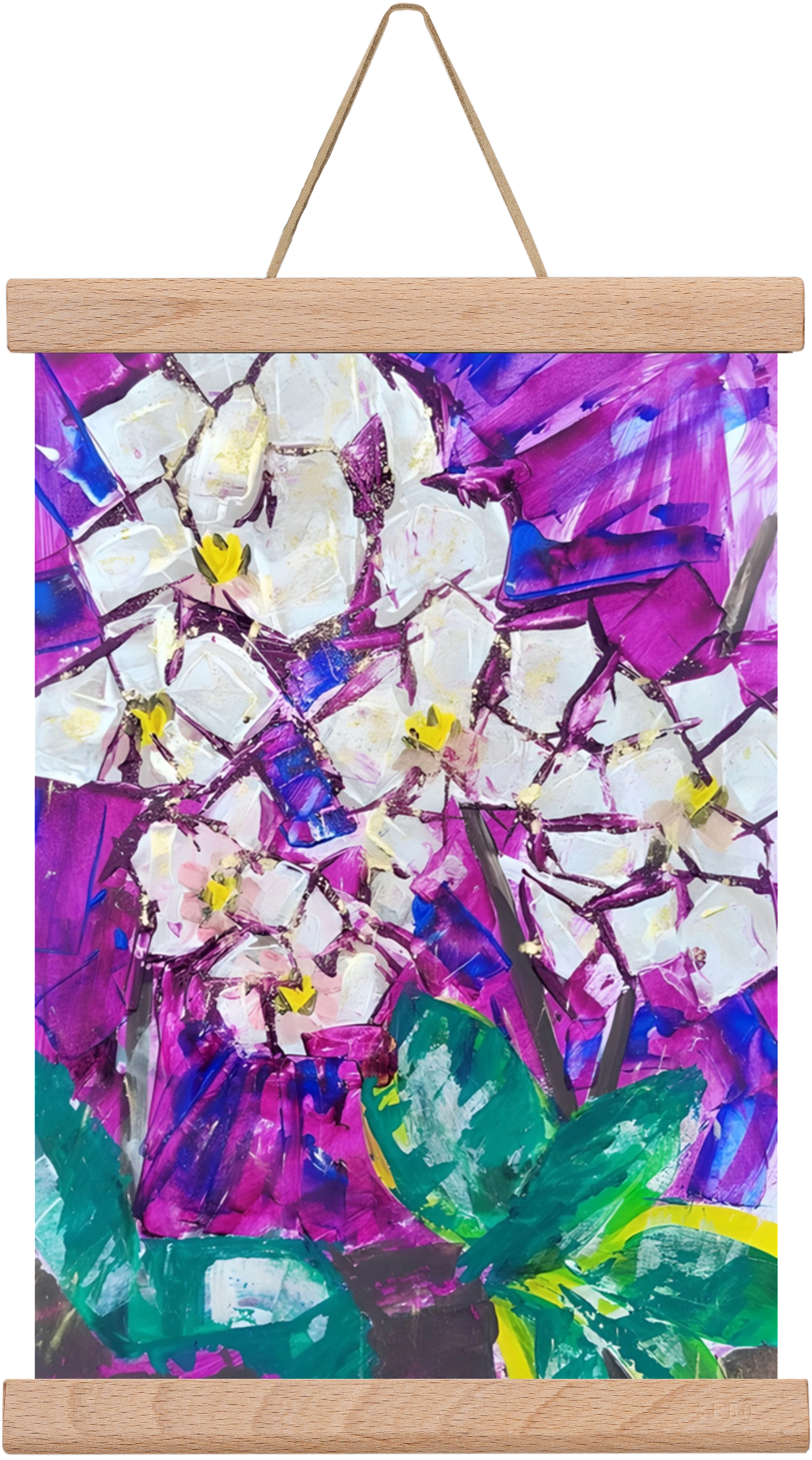 Orchidea, 20x30 cm (20x30 cm), Tölgy akasztó