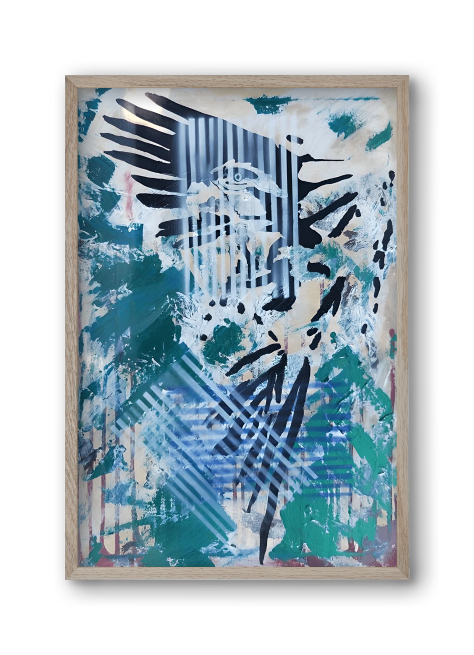Wild Animal, 30x45 cm (30x45 cm), Tölgy keret