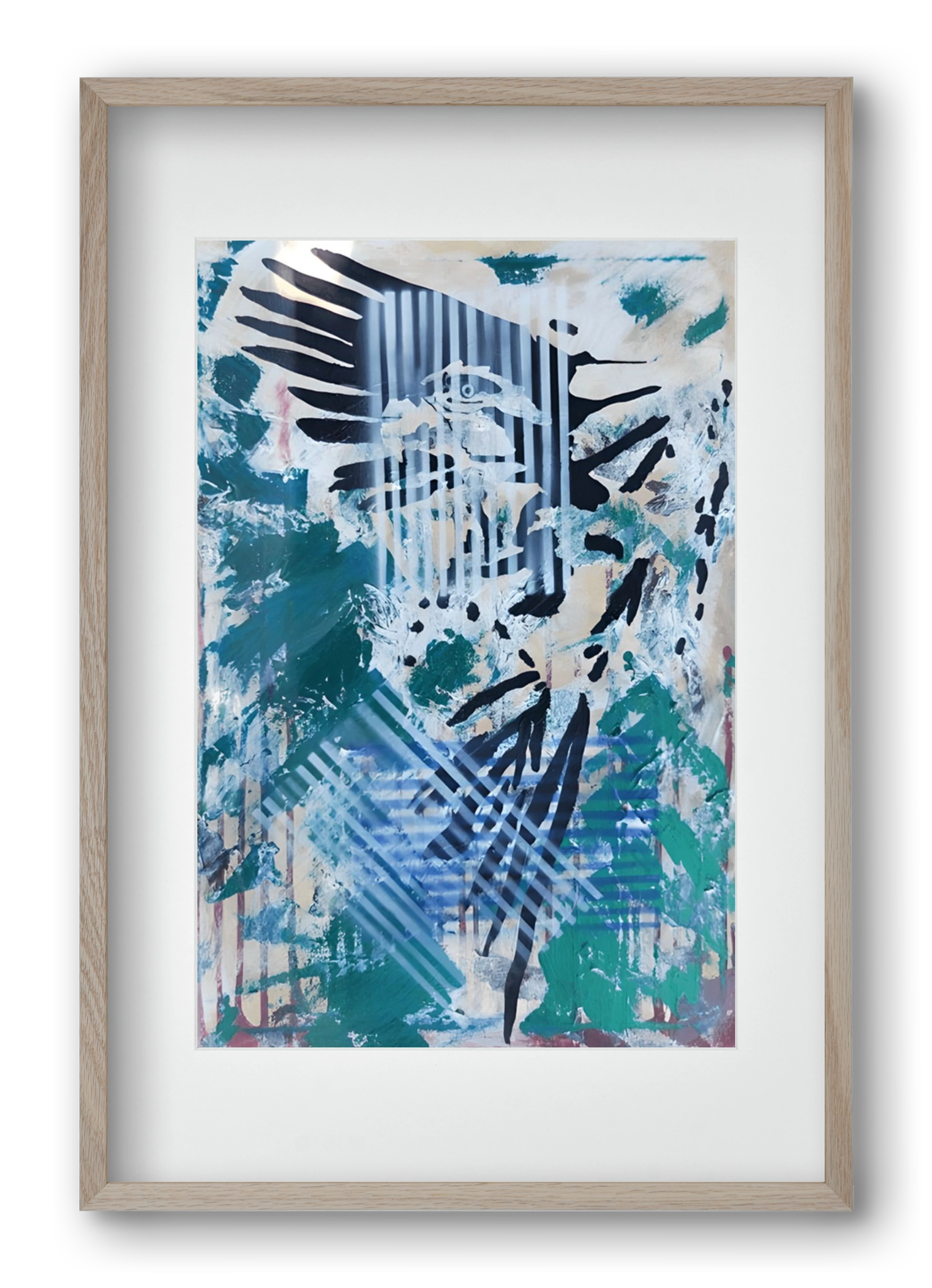 Wild Animal, 40x60 cm (30x45 cm), Tölgy keret, paszpartuval
