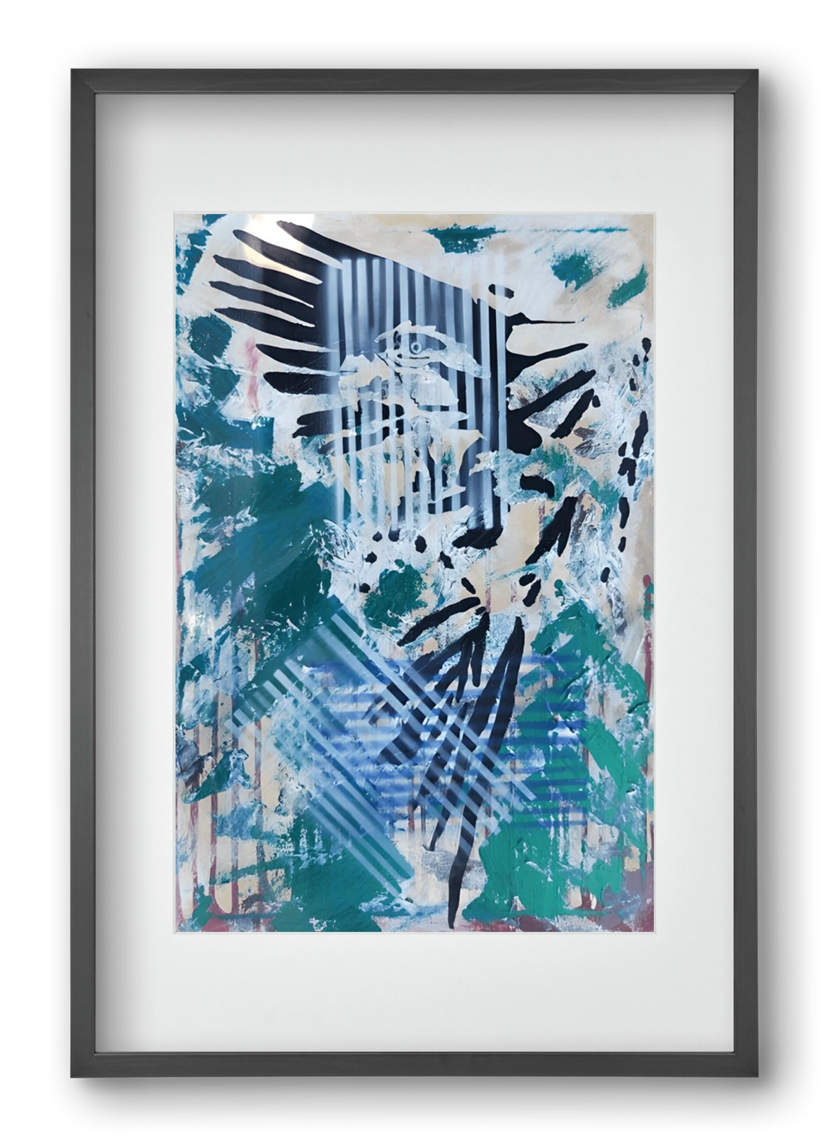 Wild Animal, 40x60 cm (30x45 cm), Fekete keret, paszpartuval