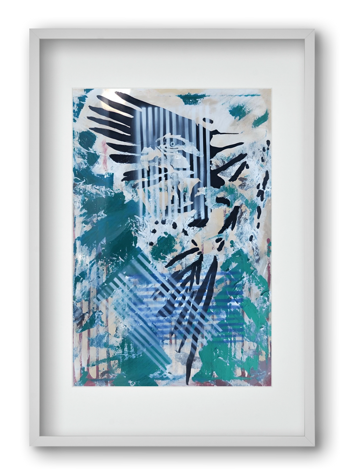 Wild Animal, 40x60 cm (30x45 cm), Fehér keret, paszpartuval