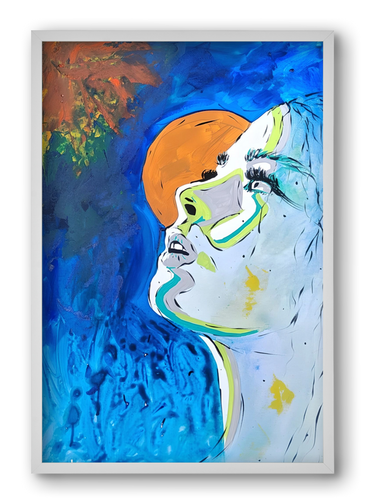 Moon Light, 40x60 cm (40x60 cm), Fehér keret