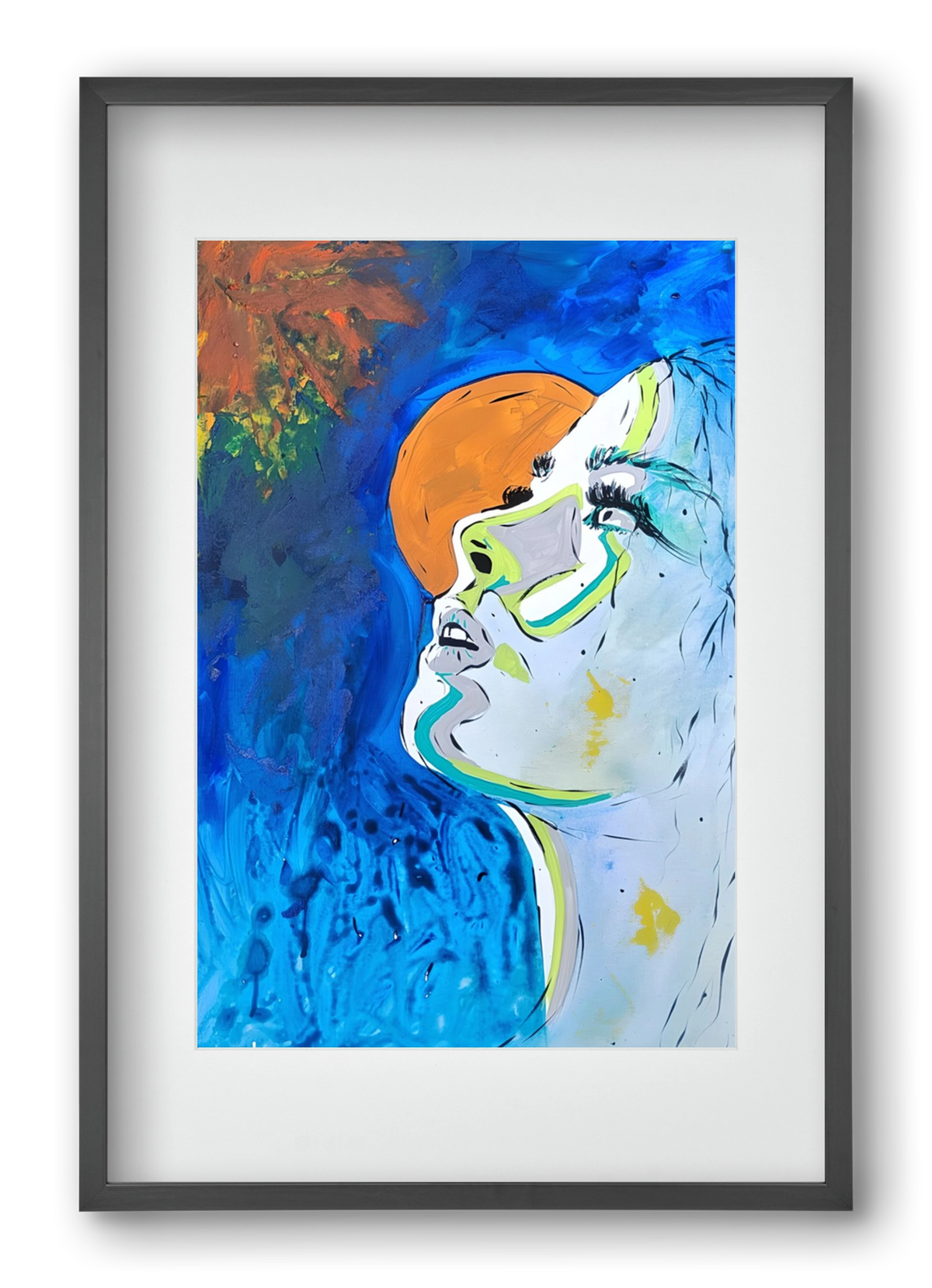 Moon Light, 40x60 cm (30x45 cm), Fekete keret, paszpartuval