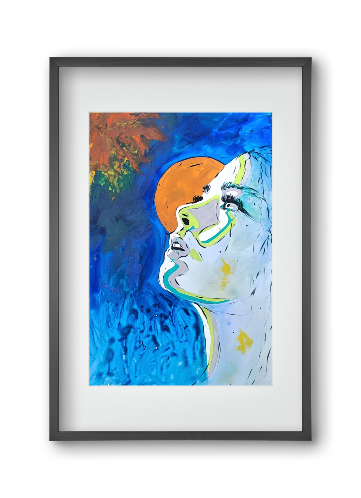 Moon Light, 30x45 cm (20x30 cm), Fekete keret, paszpartuval