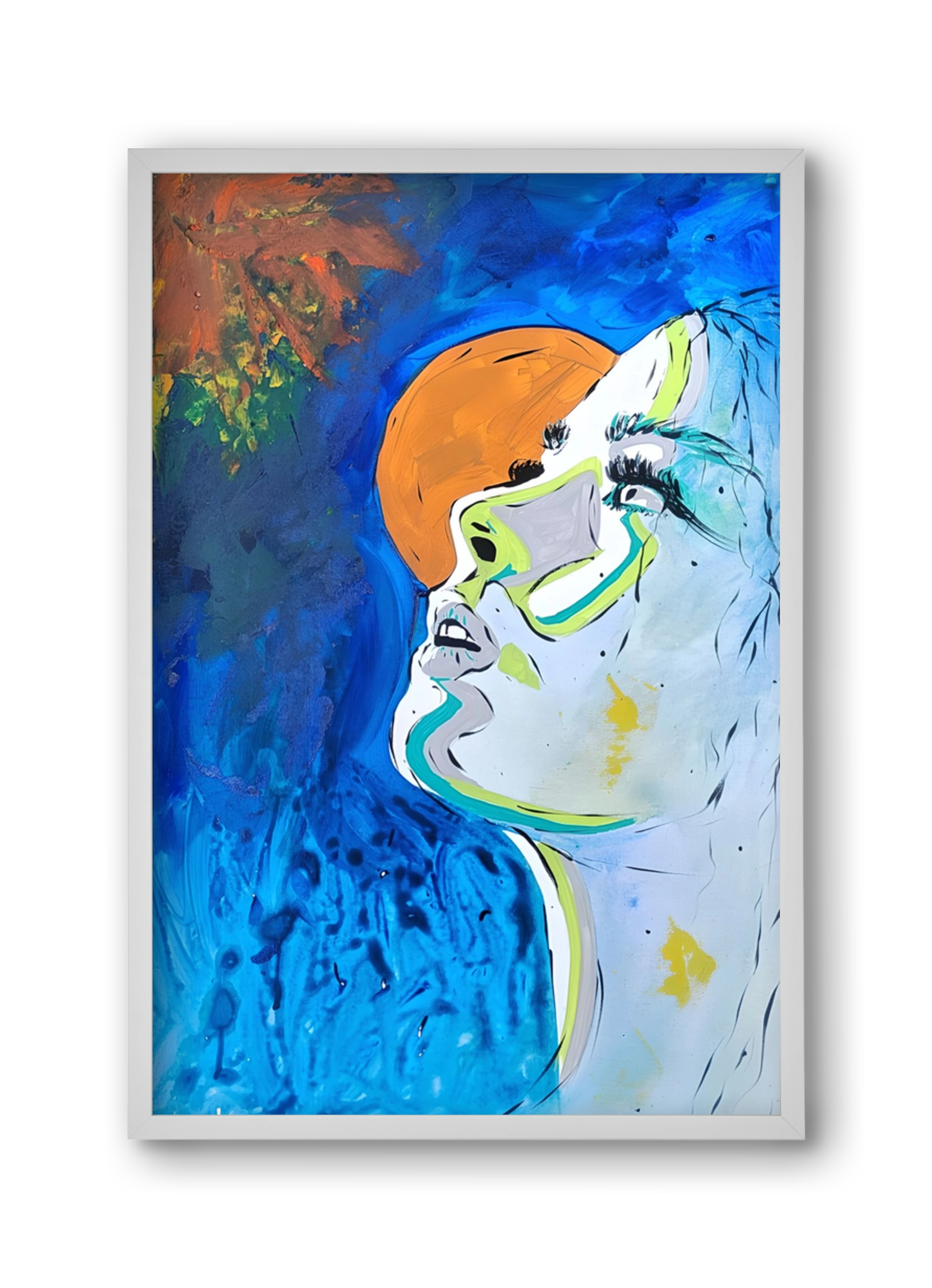 Moon Light, 30x45 cm (30x45 cm), Fehér keret