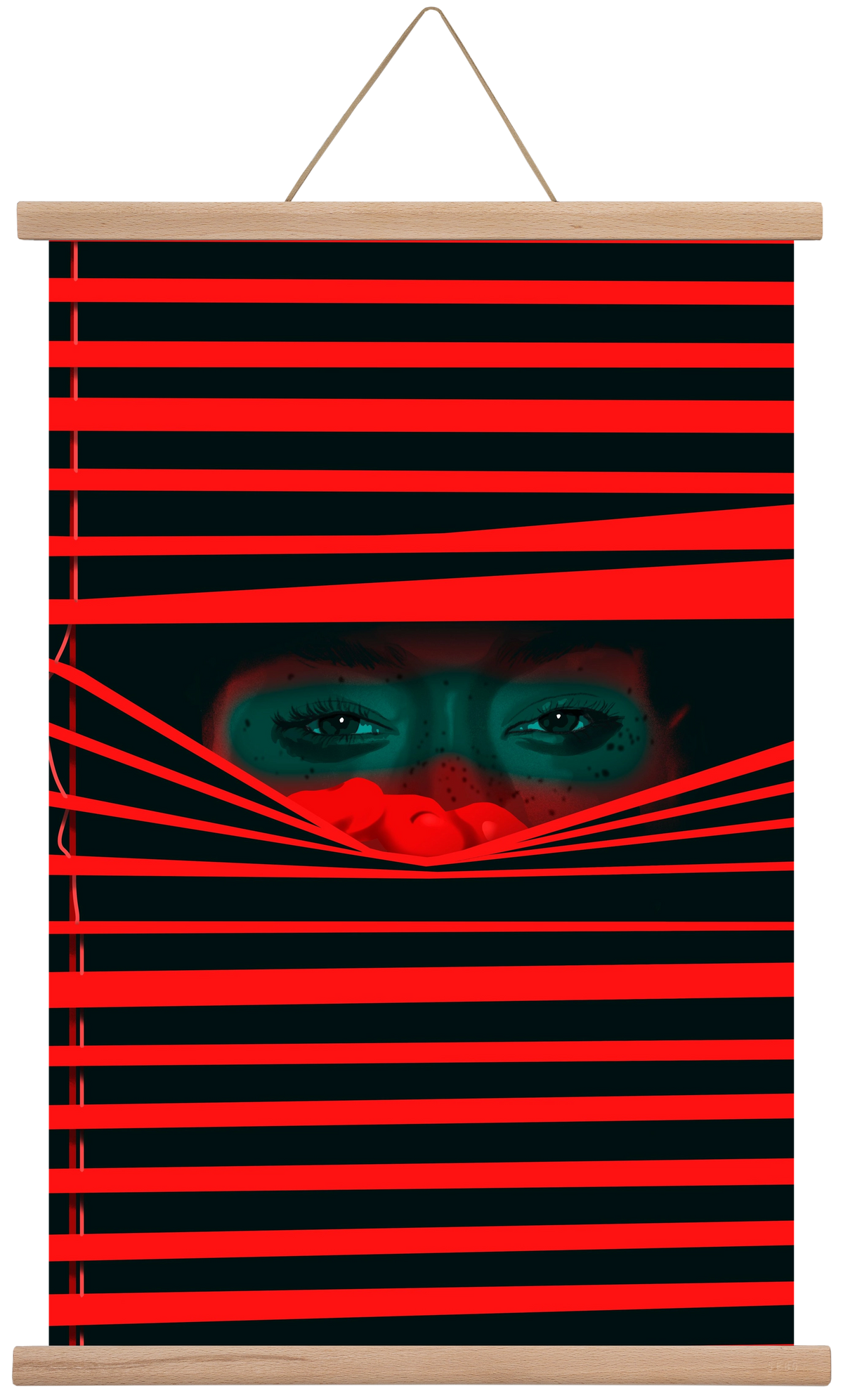 Late guest, 40x60 cm (40x60 cm), Tölgy akasztó