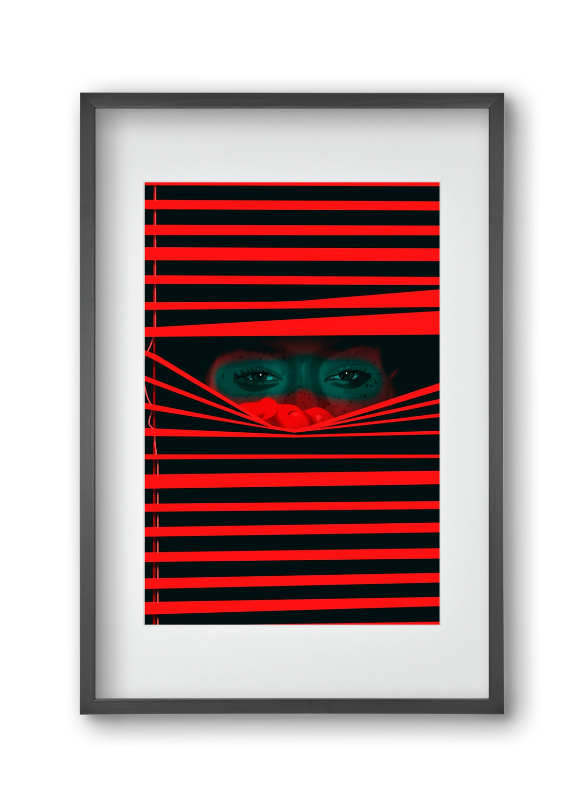 Late guest, 30x45 cm (20x30 cm), Fekete keret, paszpartuval