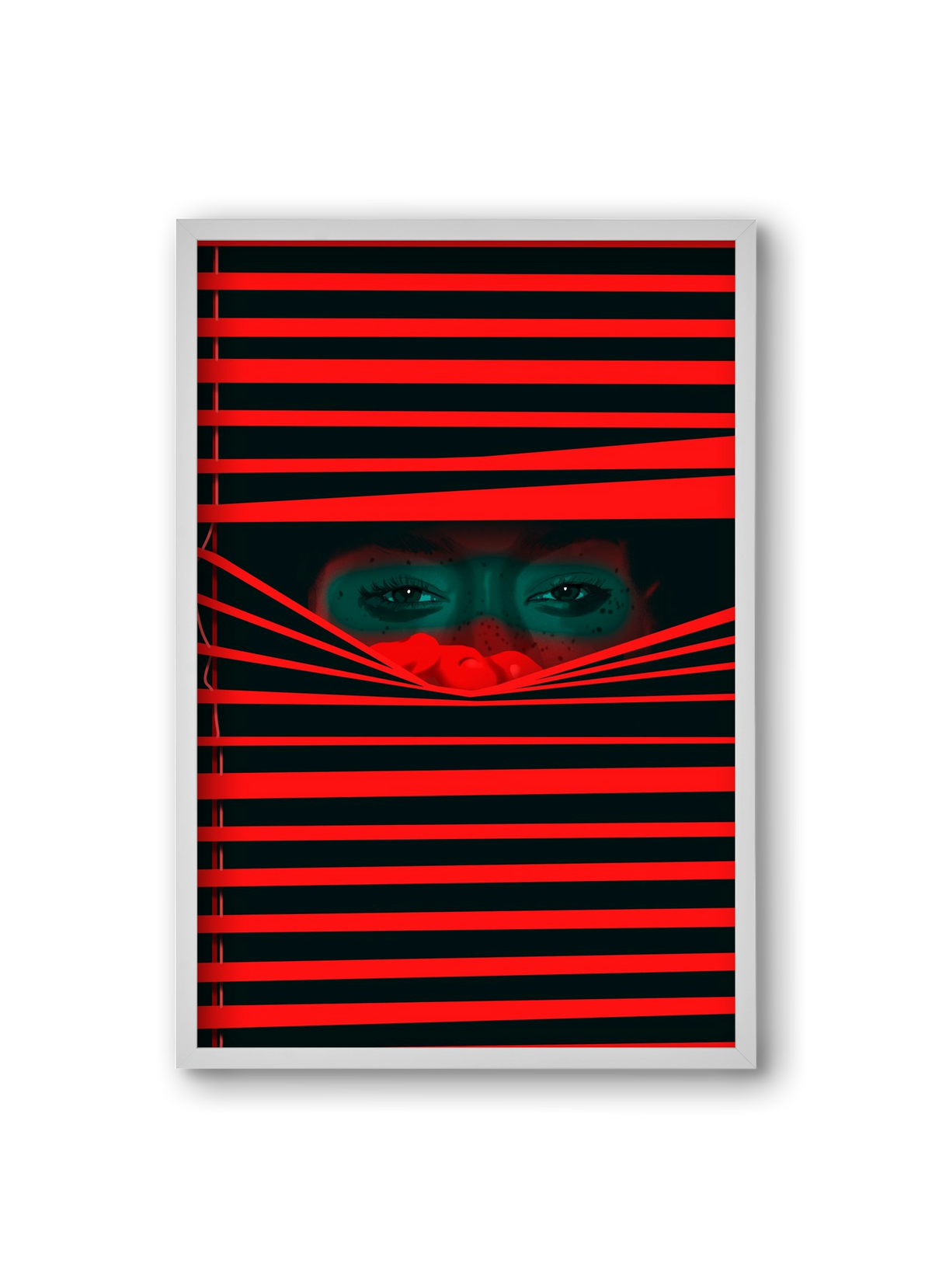Late guest, 20x30 cm (20x30 cm), Fehér keret