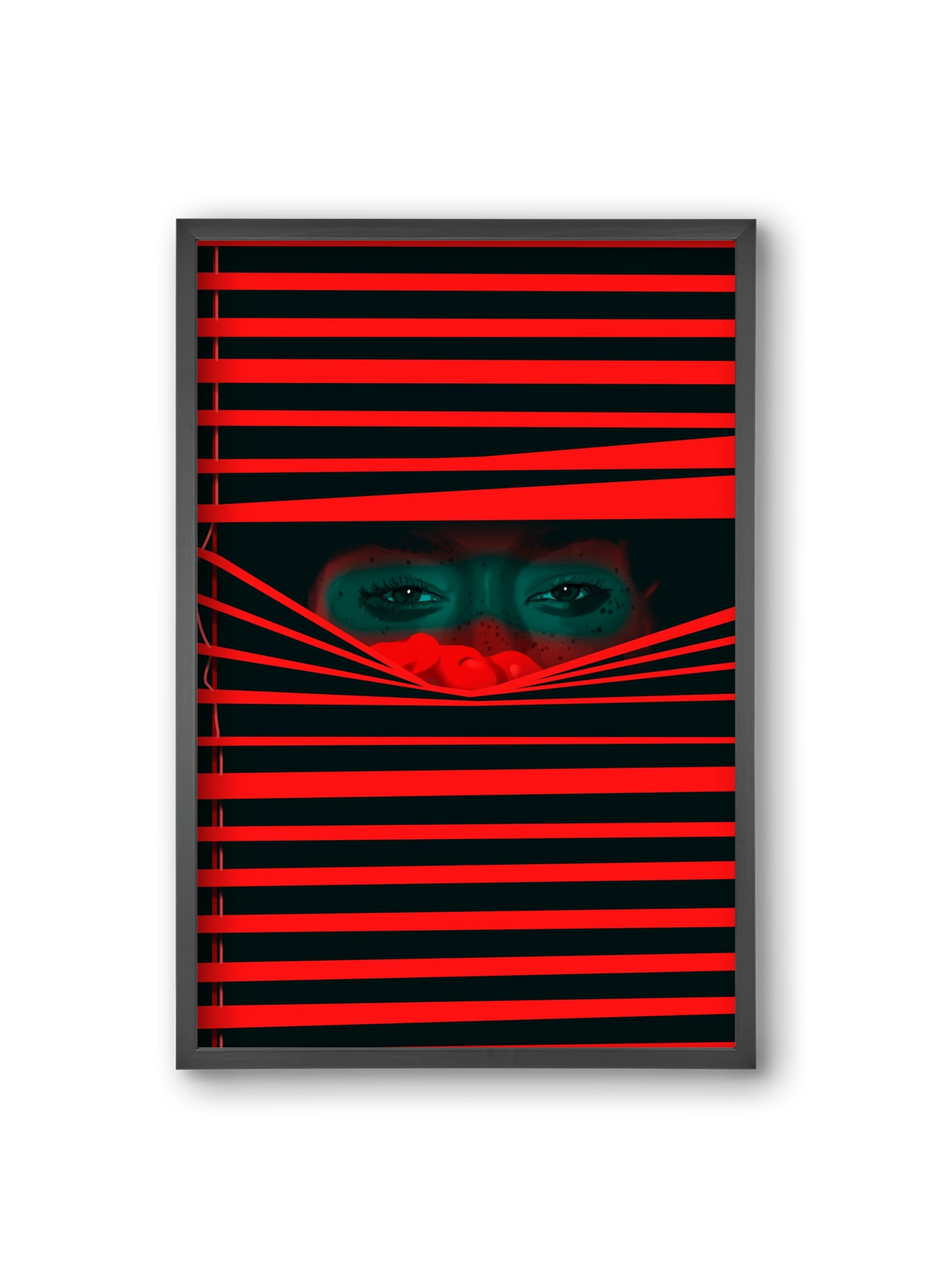 Late guest, 20x30 cm (20x30 cm), Fekete keret