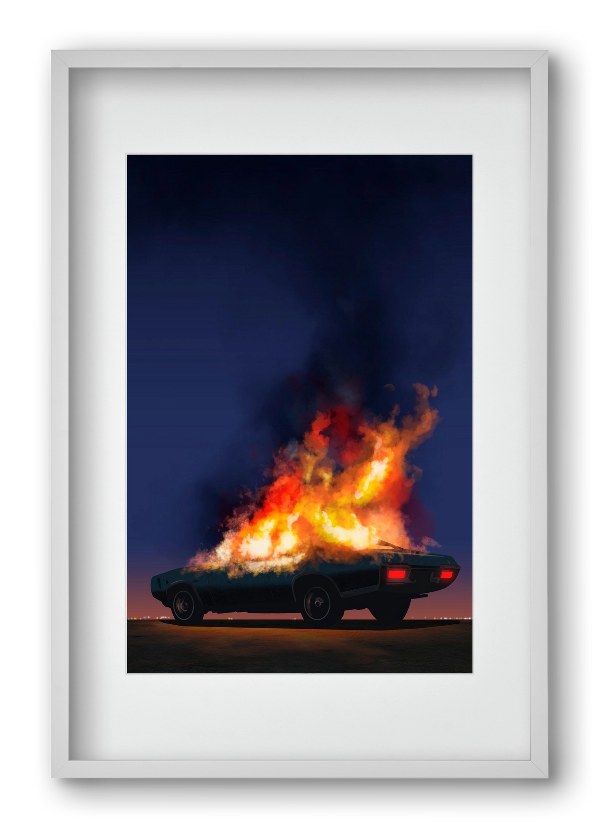 I disappear, 40x60 cm (30x45 cm), Fehér keret, paszpartuval