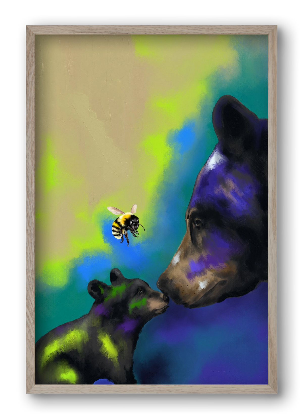 Whisper of Light, 40x60 cm (40x60 cm), Tölgy keret