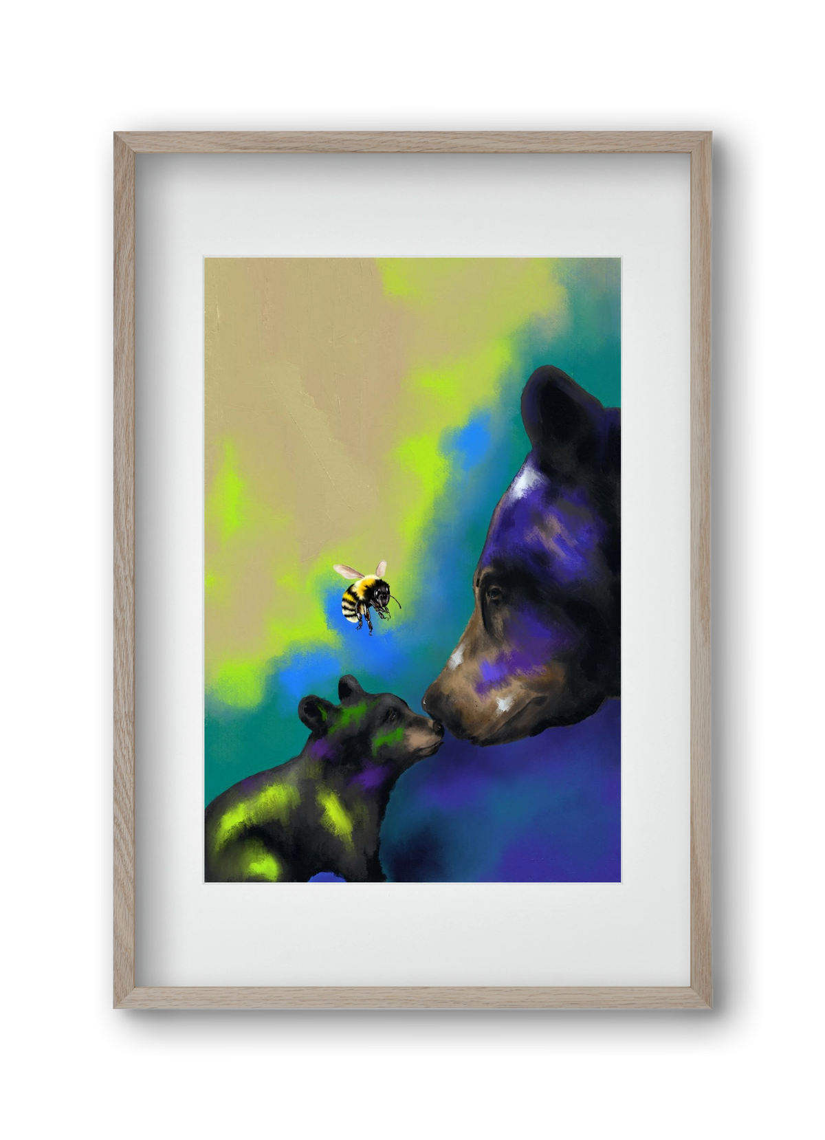 Whisper of Light, 30x45 cm (20x30 cm), Tölgy keret, paszpartuval