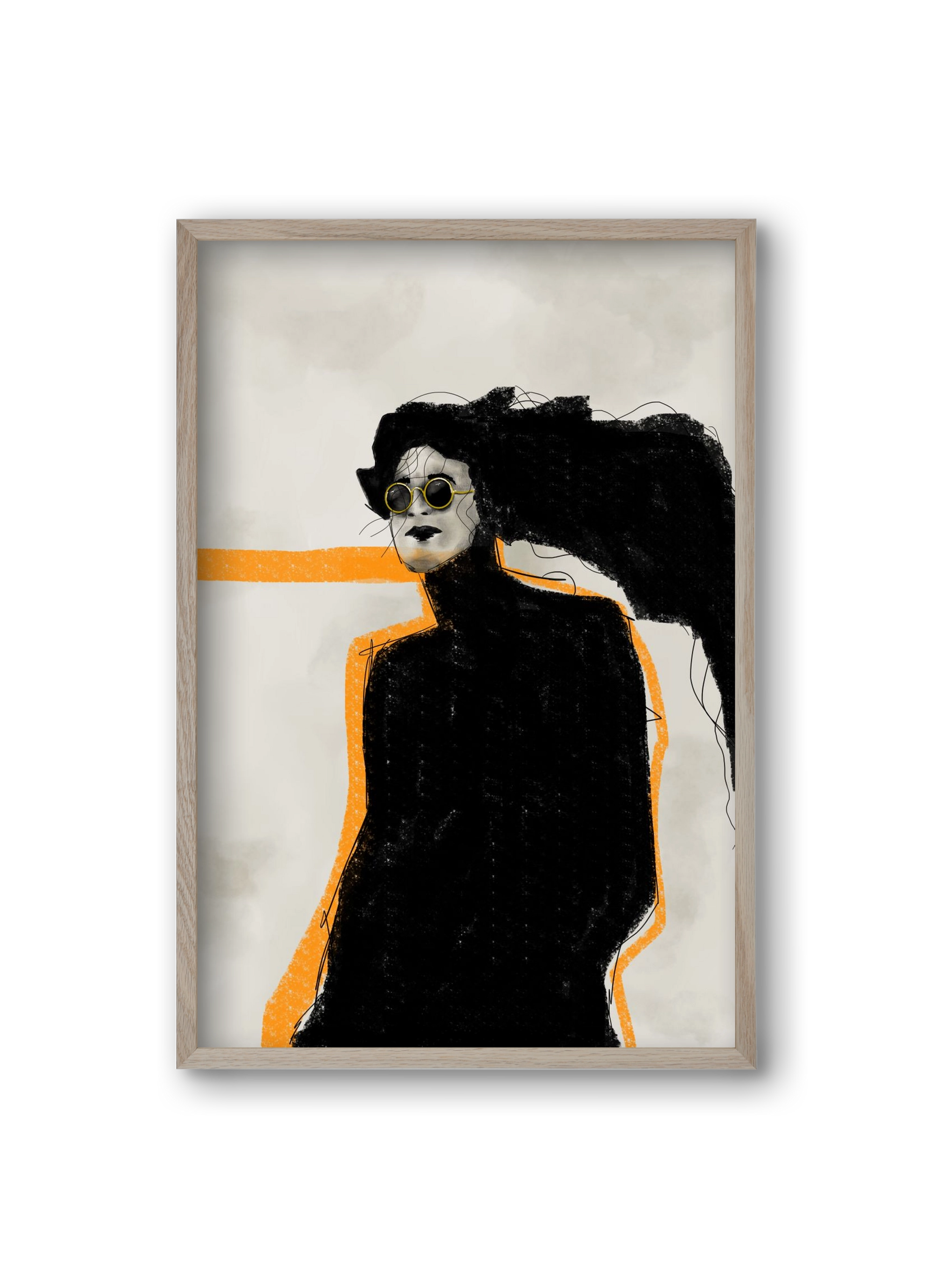 Shadows in Motion, 20x30 cm (20x30 cm), Tölgy keret