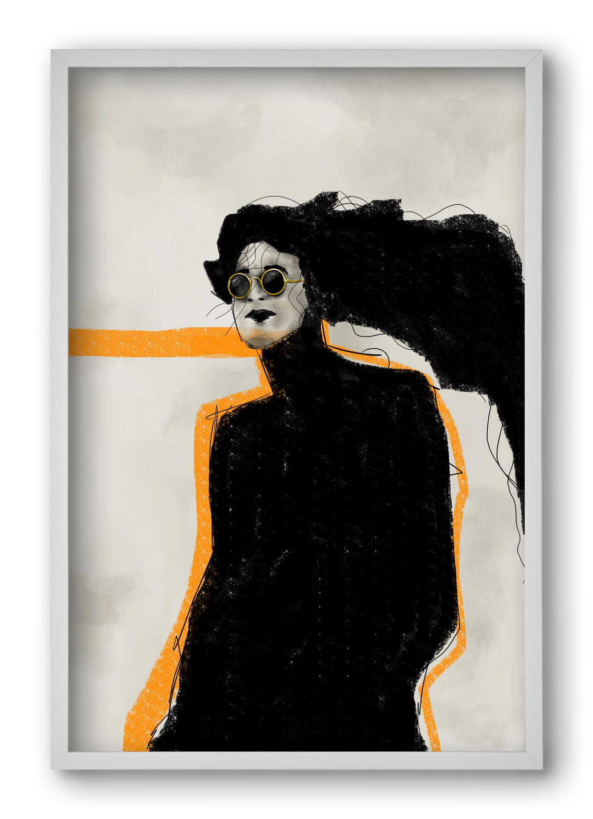 Shadows in Motion, 40x60 cm (40x60 cm), Fehér keret