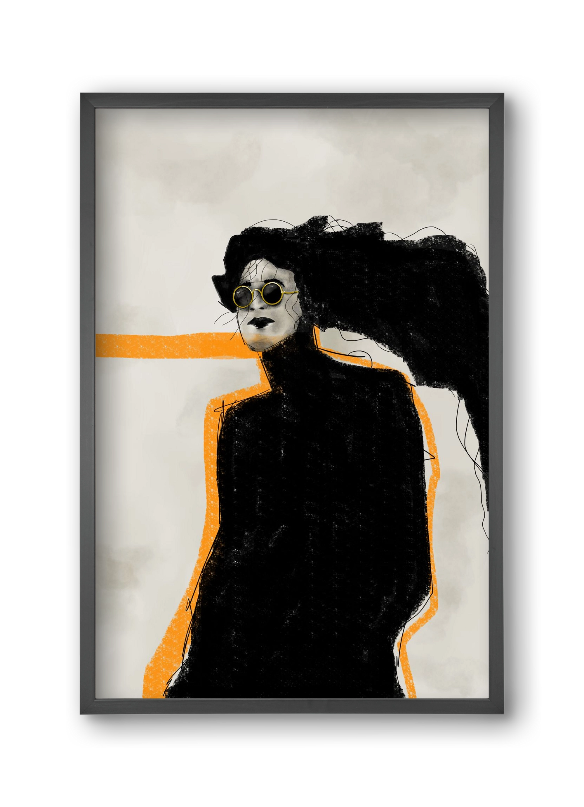 Shadows in Motion, 30x45 cm (30x45 cm), Fekete keret