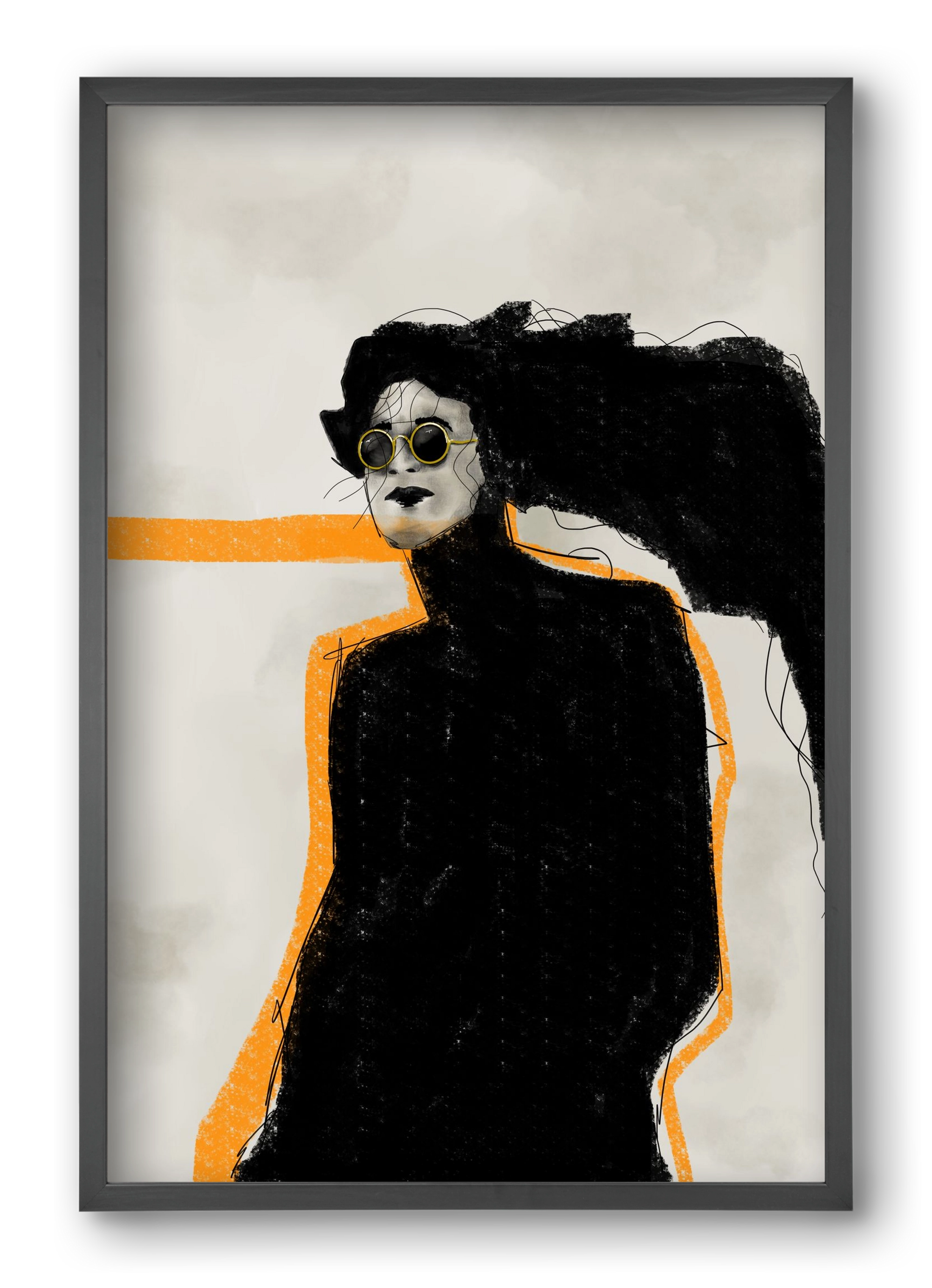 Shadows in Motion, 40x60 cm (40x60 cm), Fekete keret