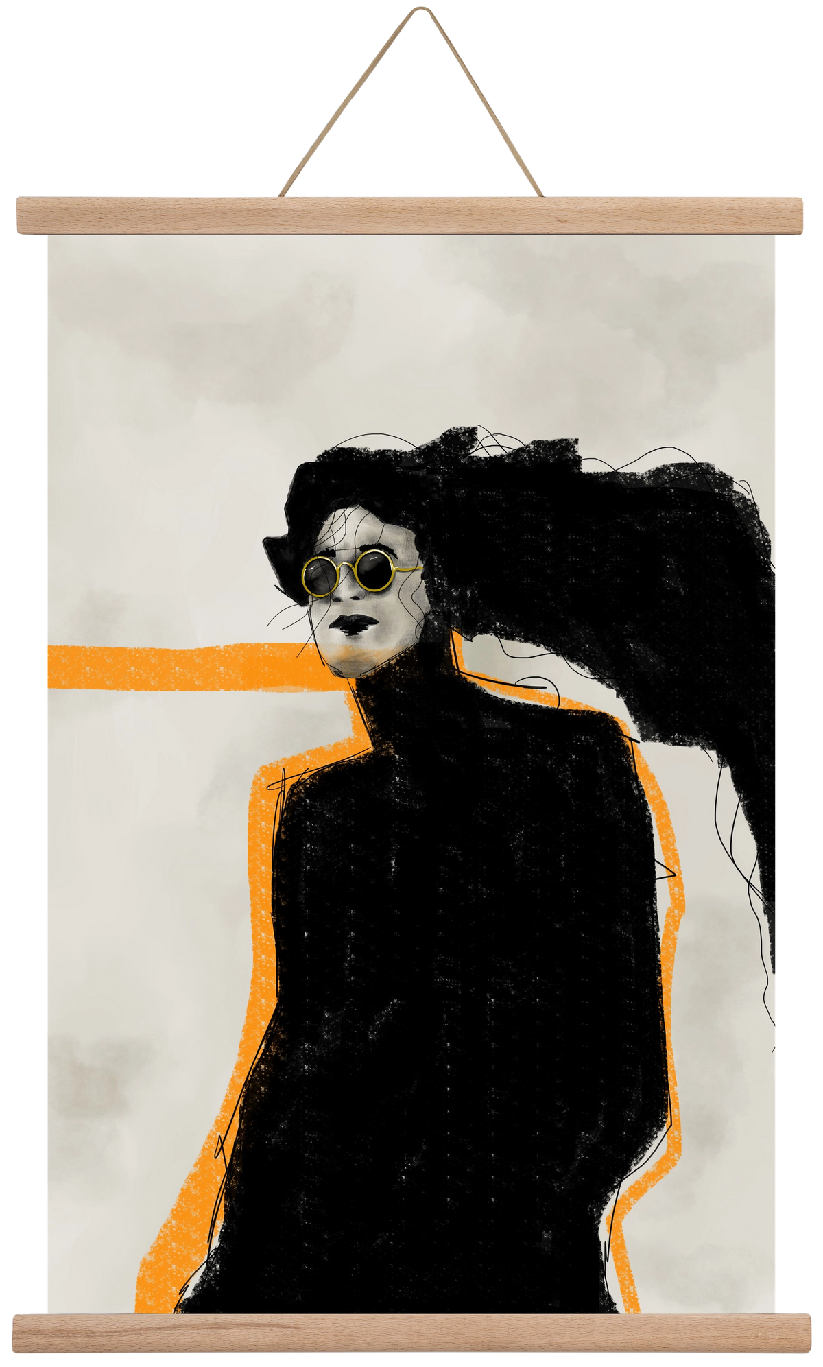 Shadows in Motion, 40x60 cm (40x60 cm), Tölgy akasztó