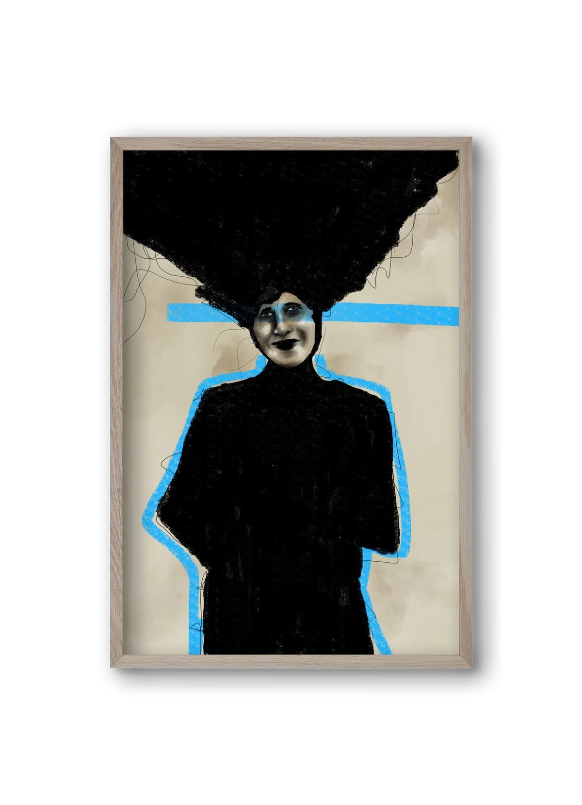 Modern Man, 20x30 cm (20x30 cm), Tölgy keret