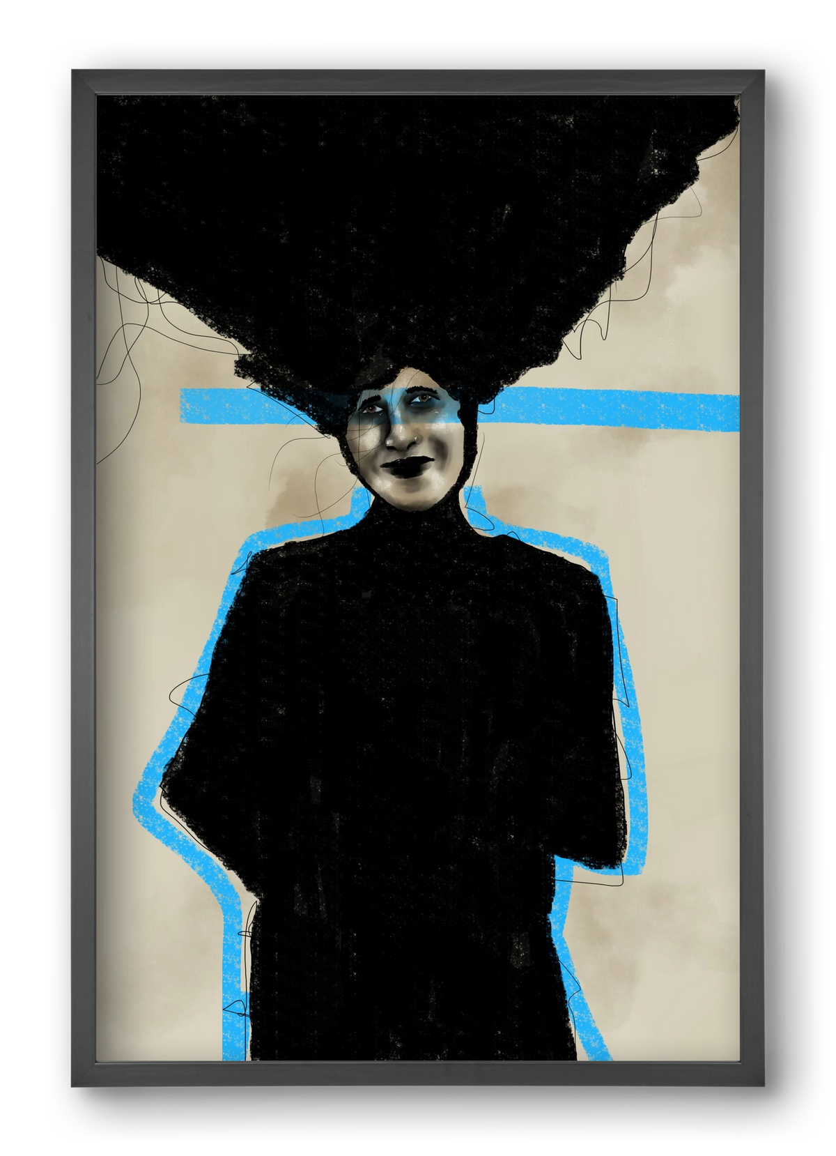 Modern Man, 40x60 cm (40x60 cm), Fekete keret