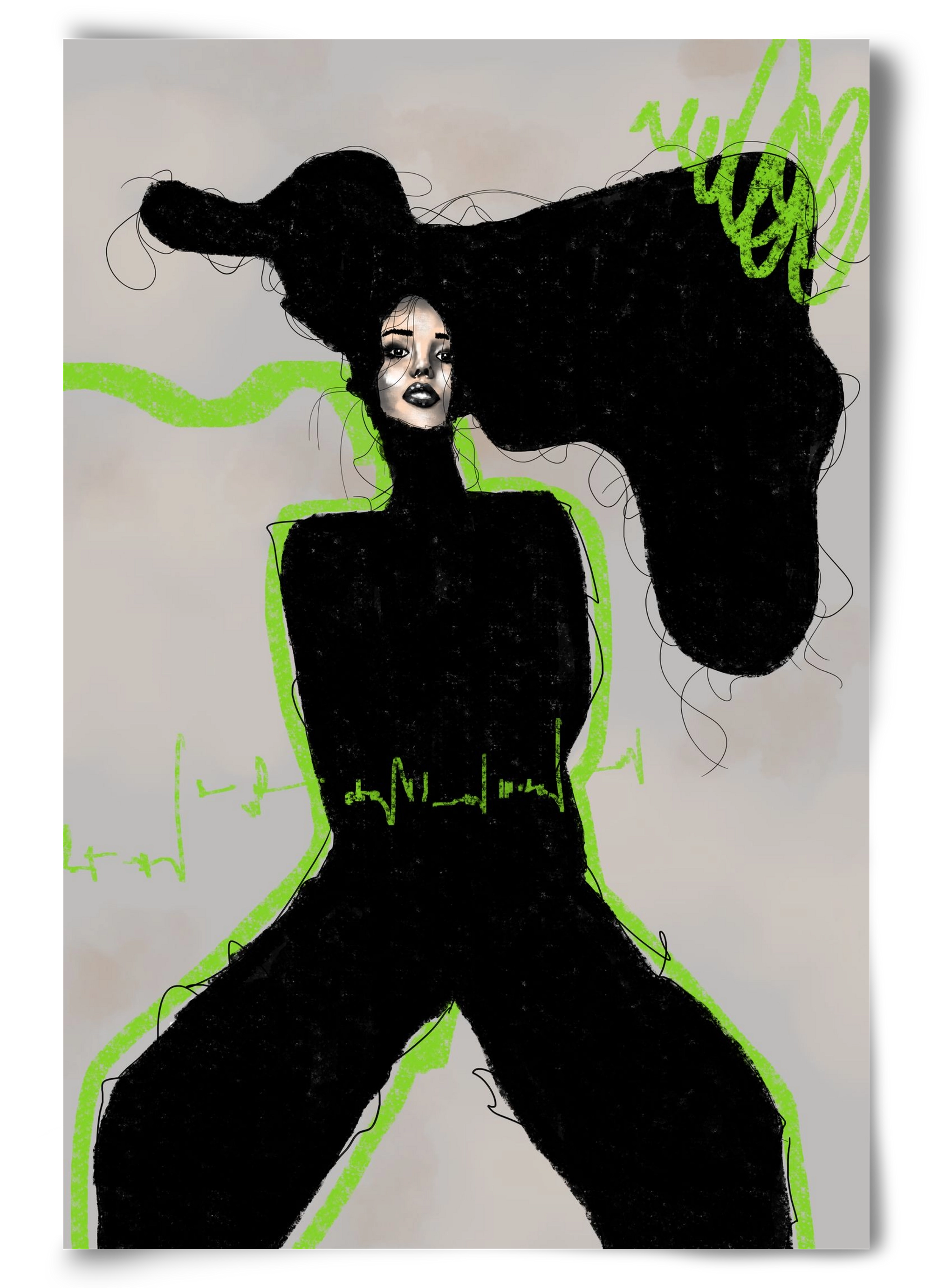 Electric Pulse, 60x90 cm, Keret nélkül