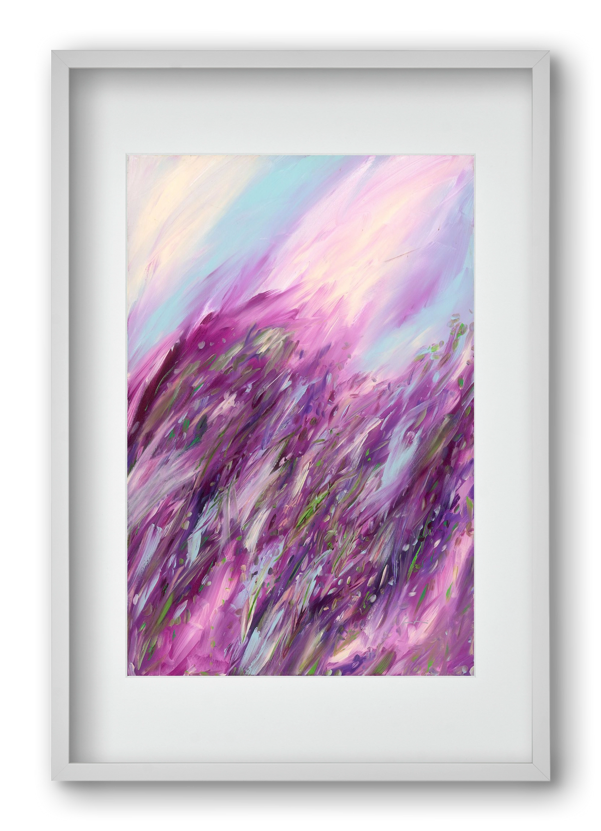 Sodrás, 40x60 cm (30x45 cm), Fehér keret, paszpartuval