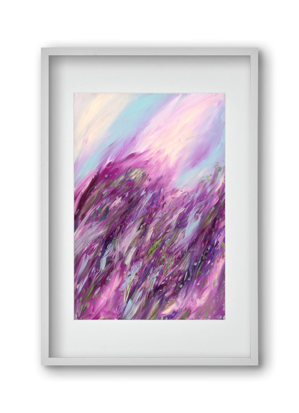 Sodrás, 30x45 cm (20x30 cm), Fehér keret, paszpartuval
