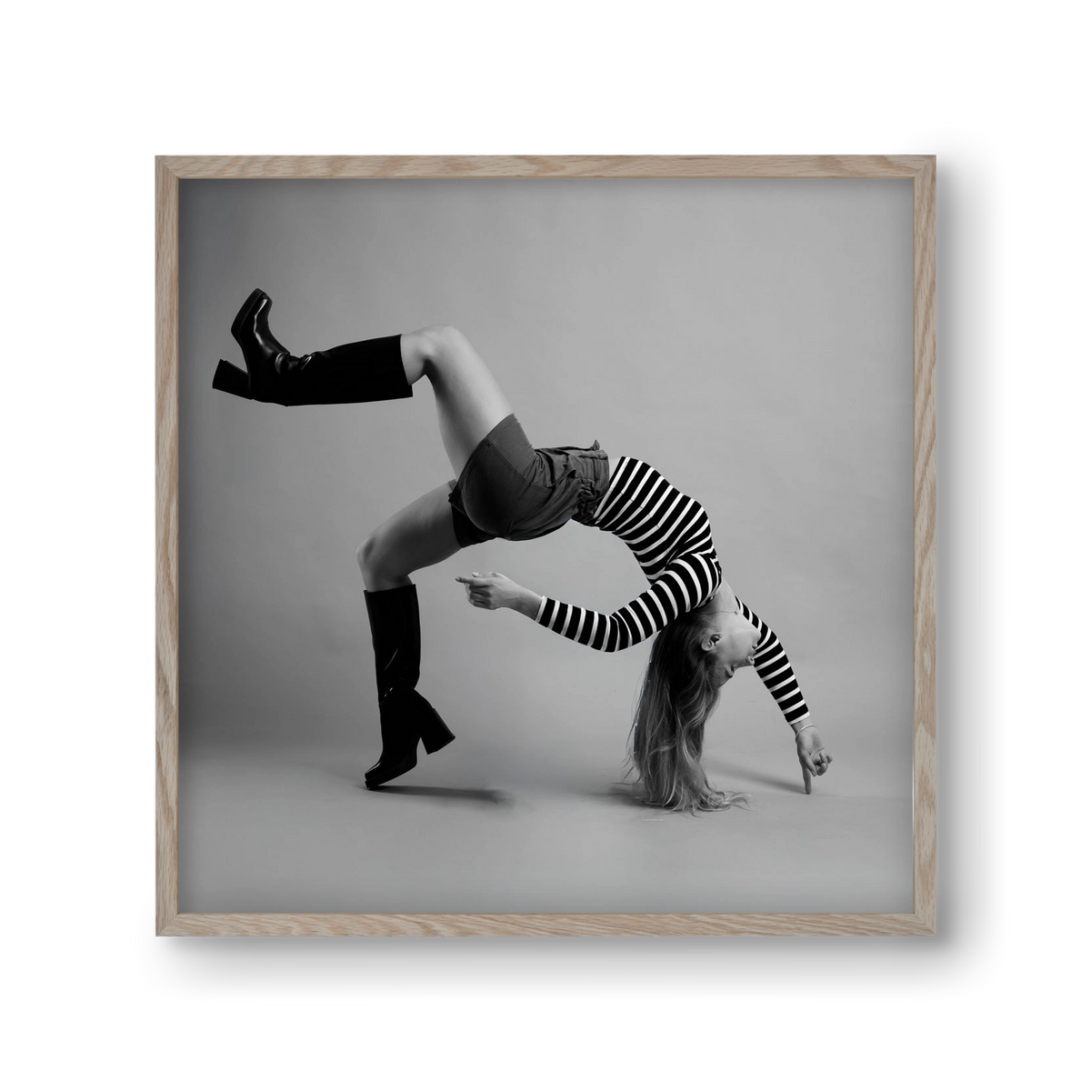 Balance, 30x30 cm (30x30 cm), Tölgy keret