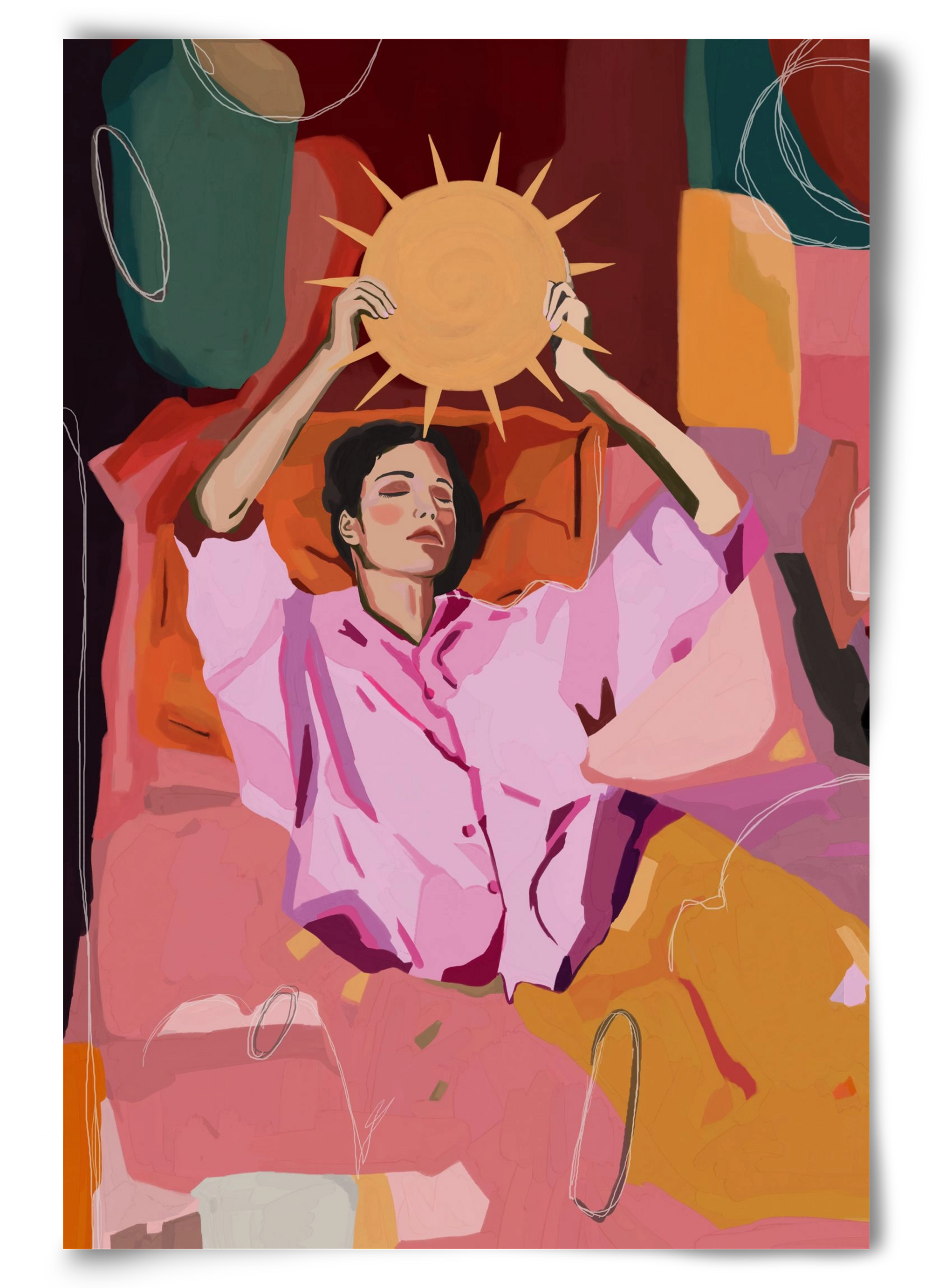 Here comes the sun, 60x90 cm, Keret nélkül