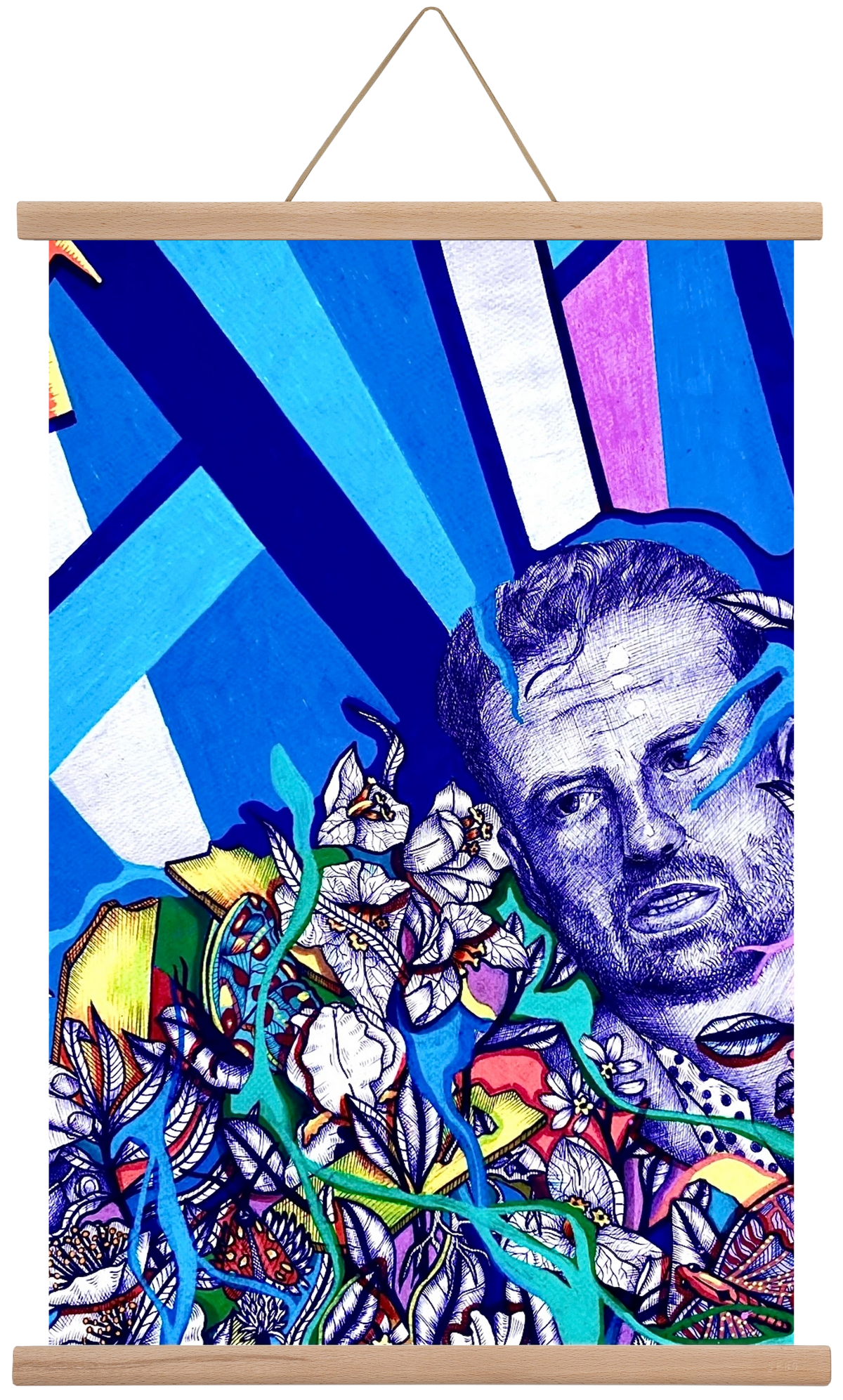 "S neked mi az ősélményed?" , 60x40 cm (60x40 cm), Tölgy akasztó