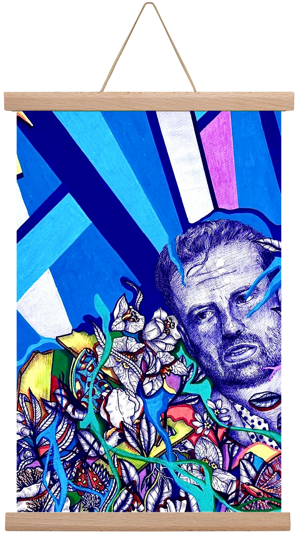 "S neked mi az ősélményed?" , 45x30 cm (45x30 cm), Tölgy akasztó