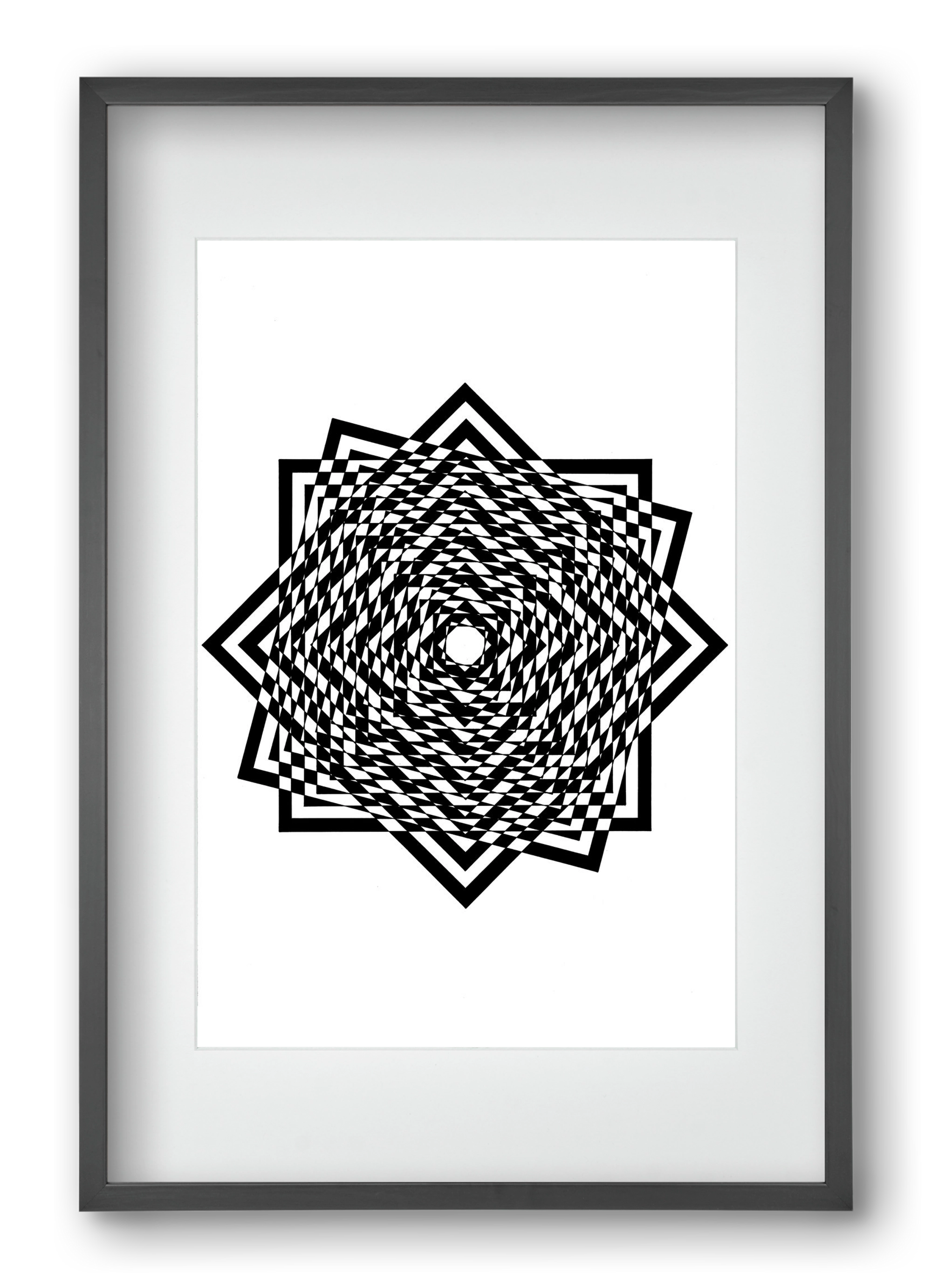 triumvirate, 40x60 cm (30x45 cm), Fekete keret, paszpartuval