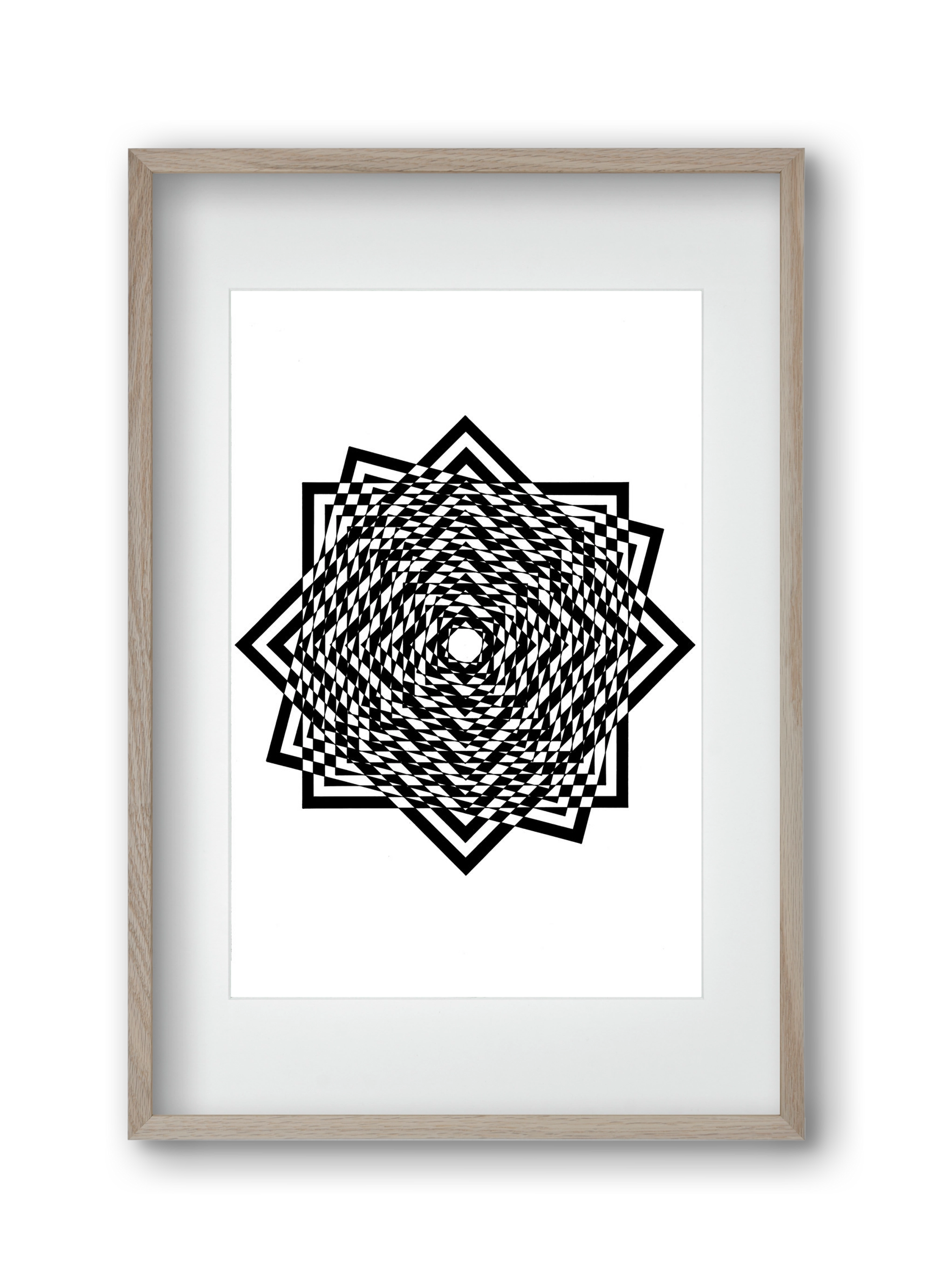 triumvirate, 30x45 cm (20x30 cm), Tölgy keret, paszpartuval