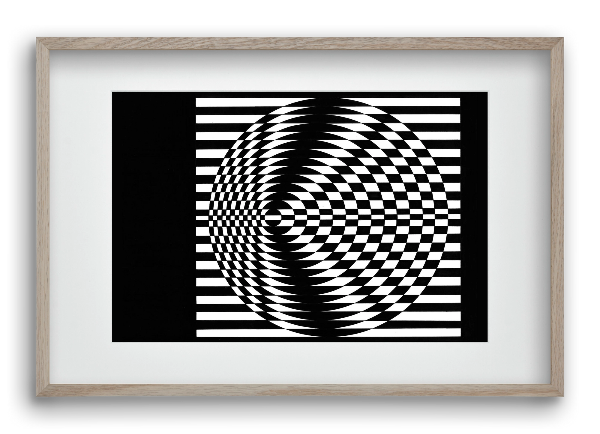 hydropower plant [mole] , 60x40 cm (45x30 cm), Tölgy keret, paszpartuval