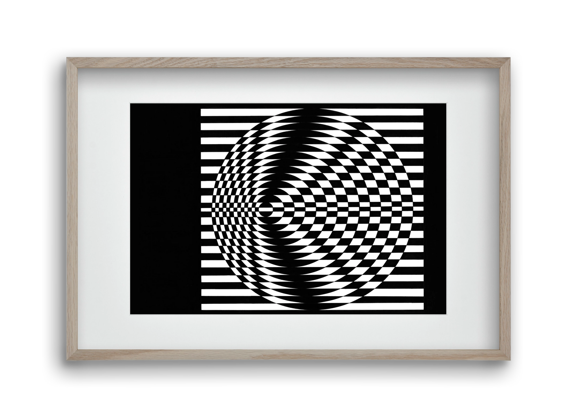 hydropower plant [mole] , 45x30 cm (30x20 cm), Tölgy keret, paszpartuval