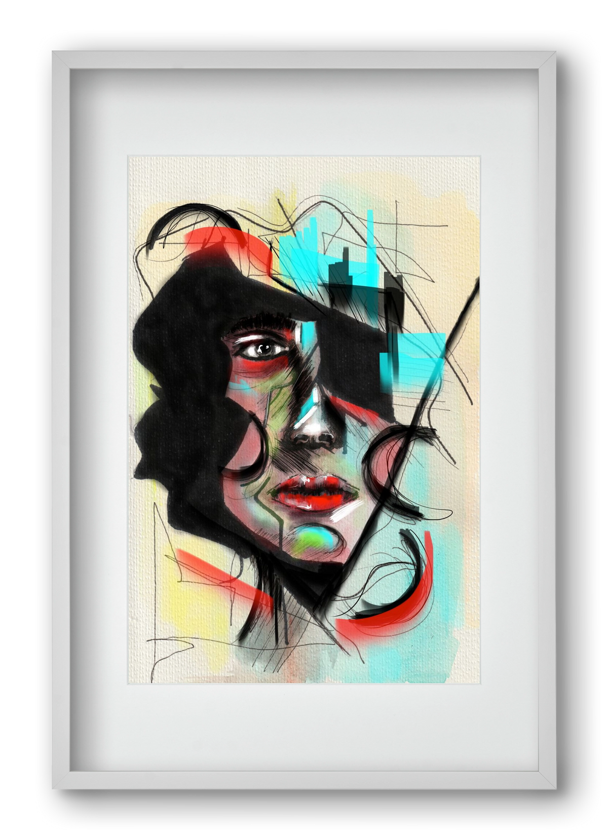 Shattered Silence, 40x60 cm (30x45 cm), Fehér keret, paszpartuval